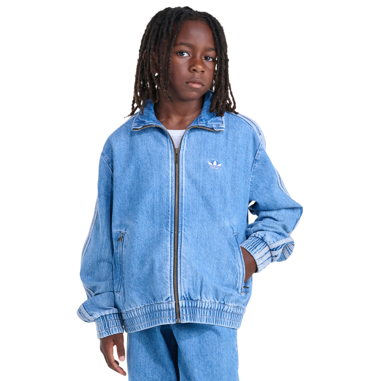adidas Denim Jacket Image 1 of 6. Tap to open photo gallery.