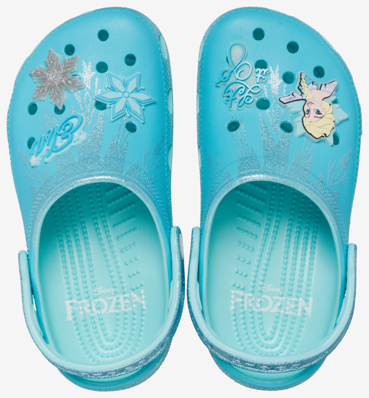Crocs Frozen Elsa Classic Clogs Image 4 of 6. Tap to open photo gallery.