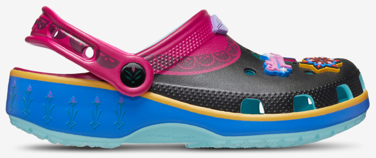 Crocs Frozen Anna Classic Clogs Image 1 of 6. Tap to open photo gallery.