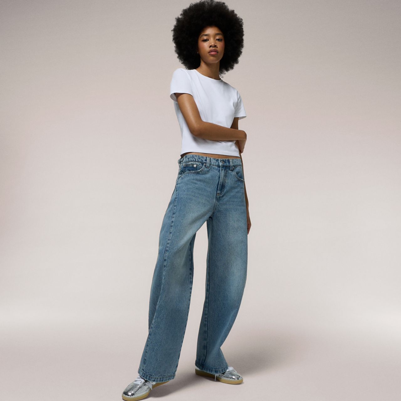 Cozi Denim Barrel Pants - Women's | Foot Locker