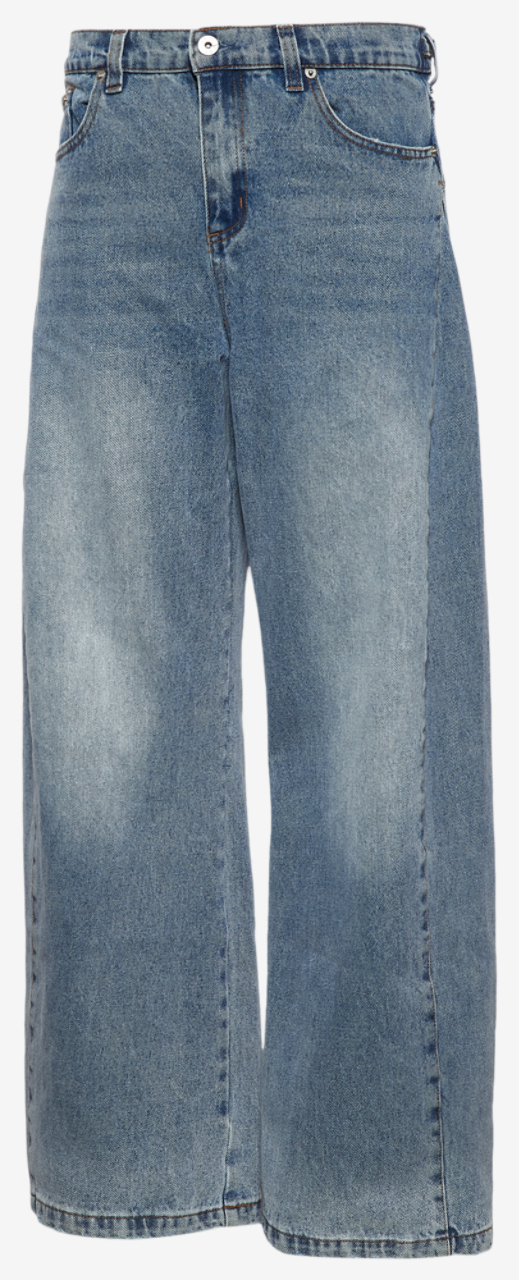 Cozi Denim Barrel Pants Image 6 of 10. Tap to open photo gallery.