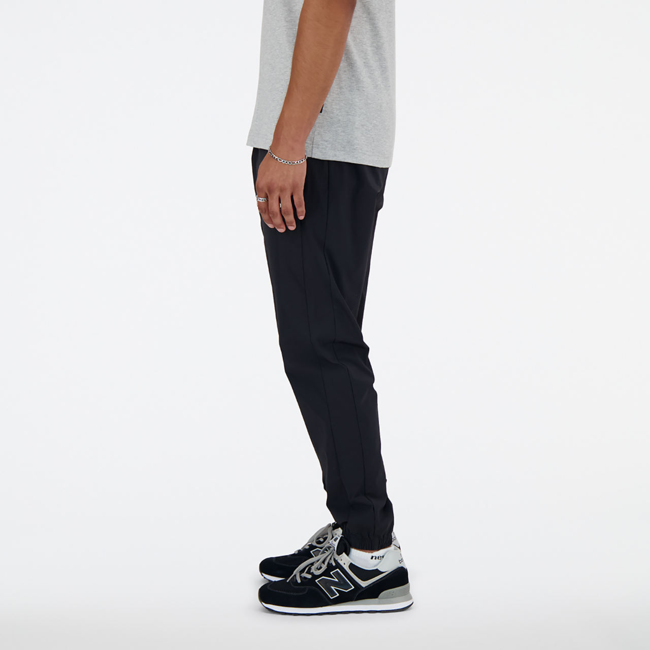 New Balance Athletics Stretch Woven Joggers Image 3 of 4. Tap to open photo gallery.