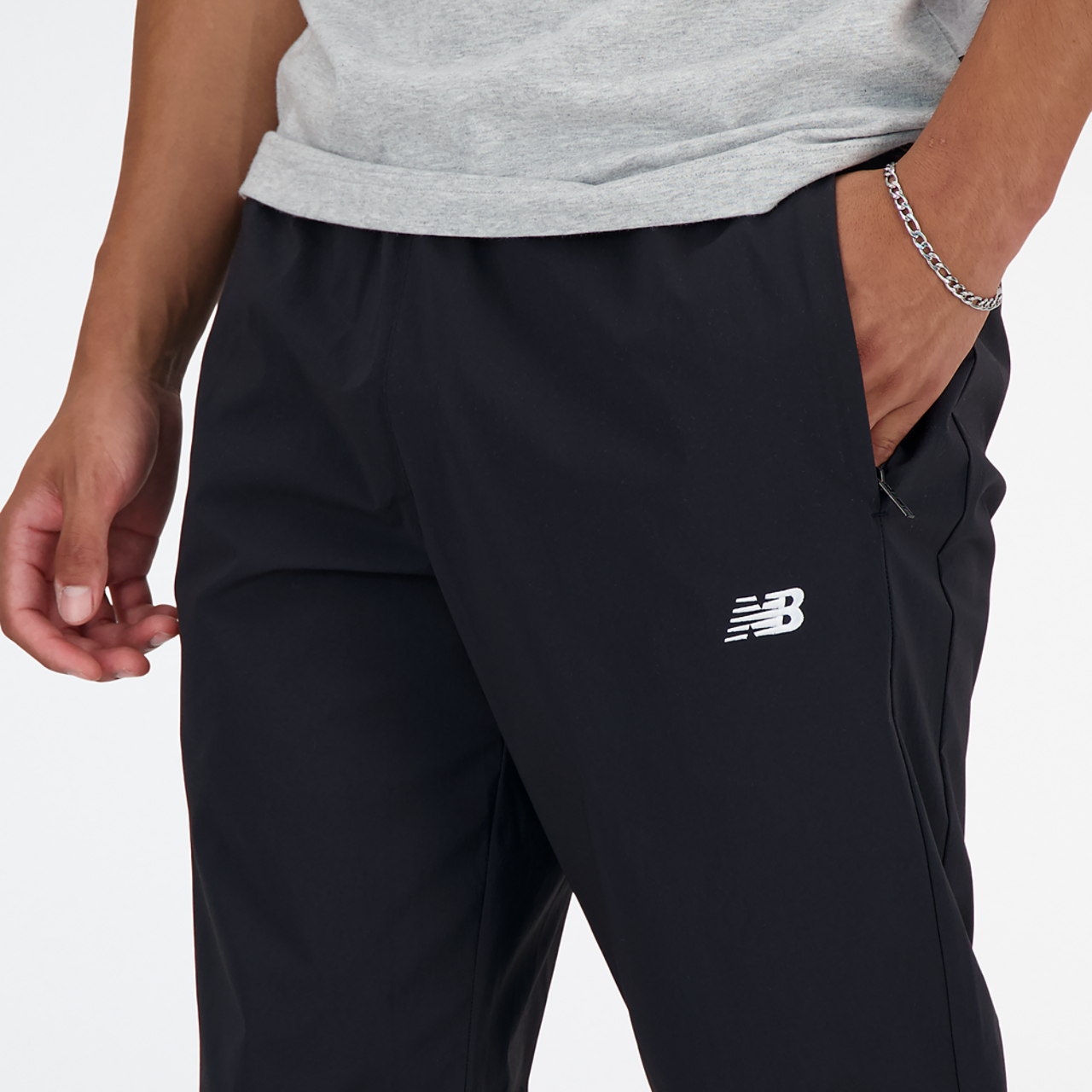 New Balance Athletics Stretch Woven Joggers Image 4 of 4. Tap to open photo gallery.