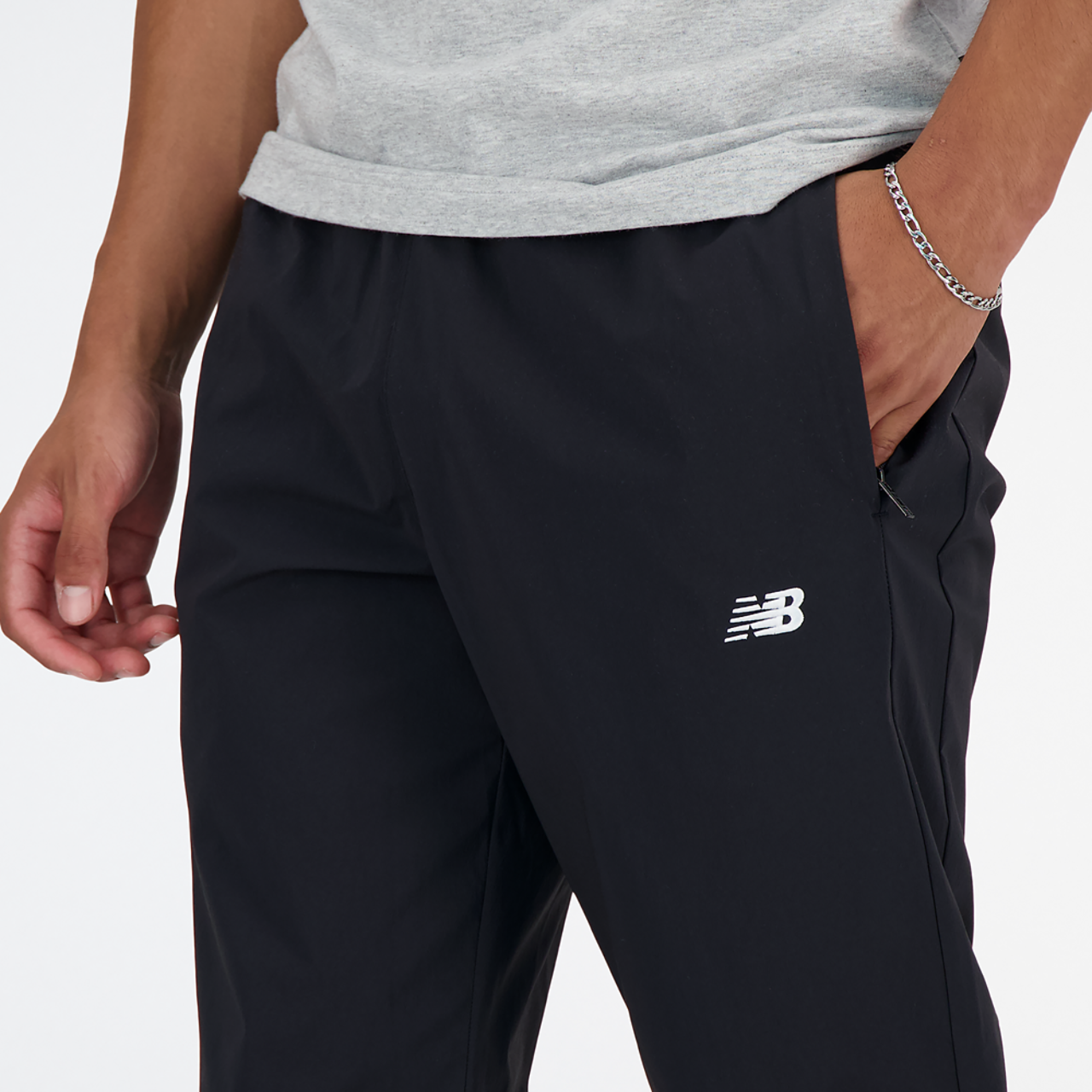 New Balance Athletics Stretch Woven Joggers Image 4 of 4. Tap to open photo gallery.