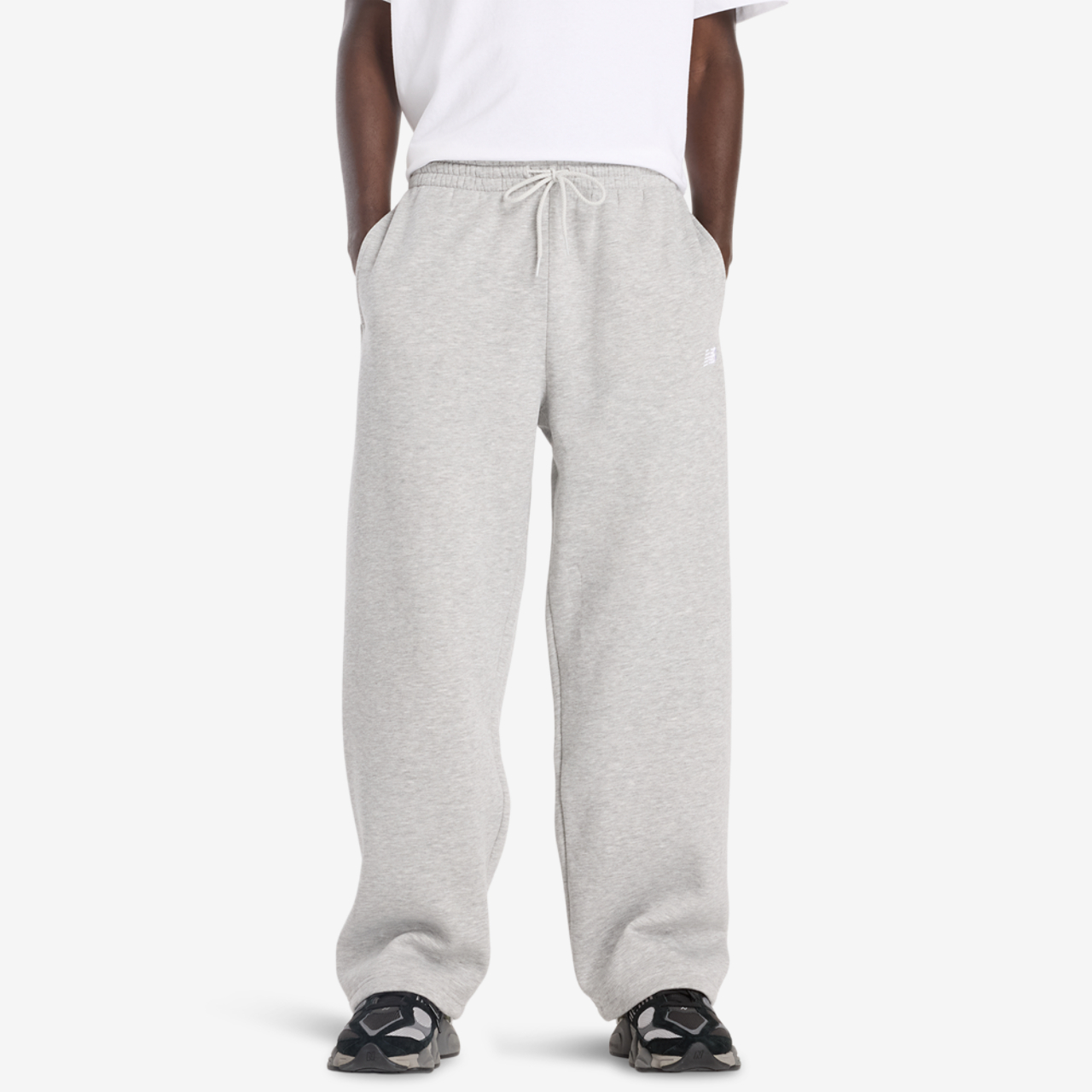 New Balance Sport Essentials Open Hem Fleece Pants Image 1 of 5. Tap to open photo gallery.