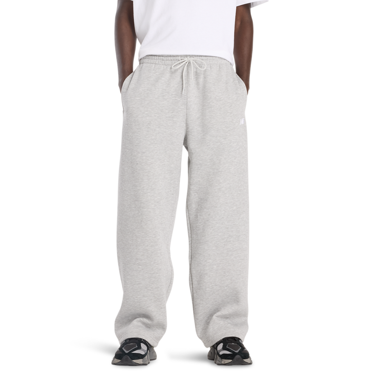 New Balance Sport Essentials Open Hem Fleece Pants Image 1 of 5. Tap to open photo gallery.