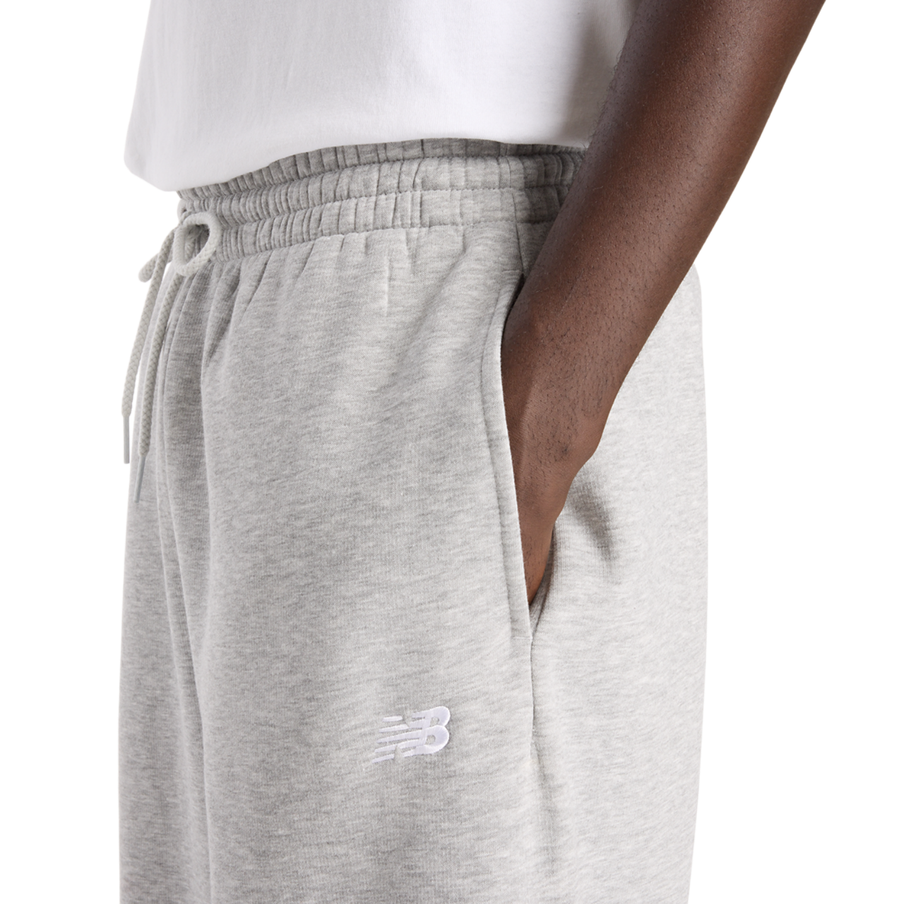 New Balance Sport Essentials Open Hem Fleece Pants Image 4 of 5. Tap to open photo gallery.