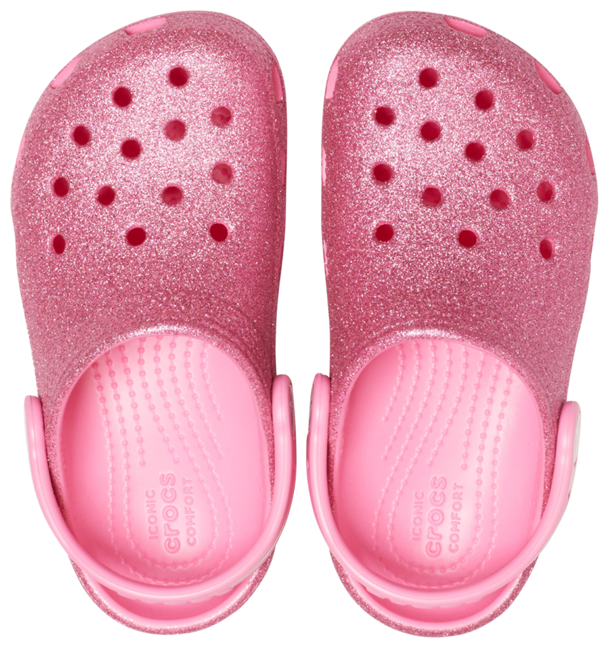 Crocs Classic Glitter Clogs Image 3 of 4. Tap to open photo gallery.