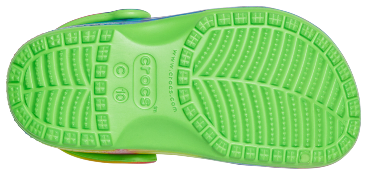 Crocs Classic Tie-Dye Graphic Clog Image 5 of 5. Tap to open photo gallery.
