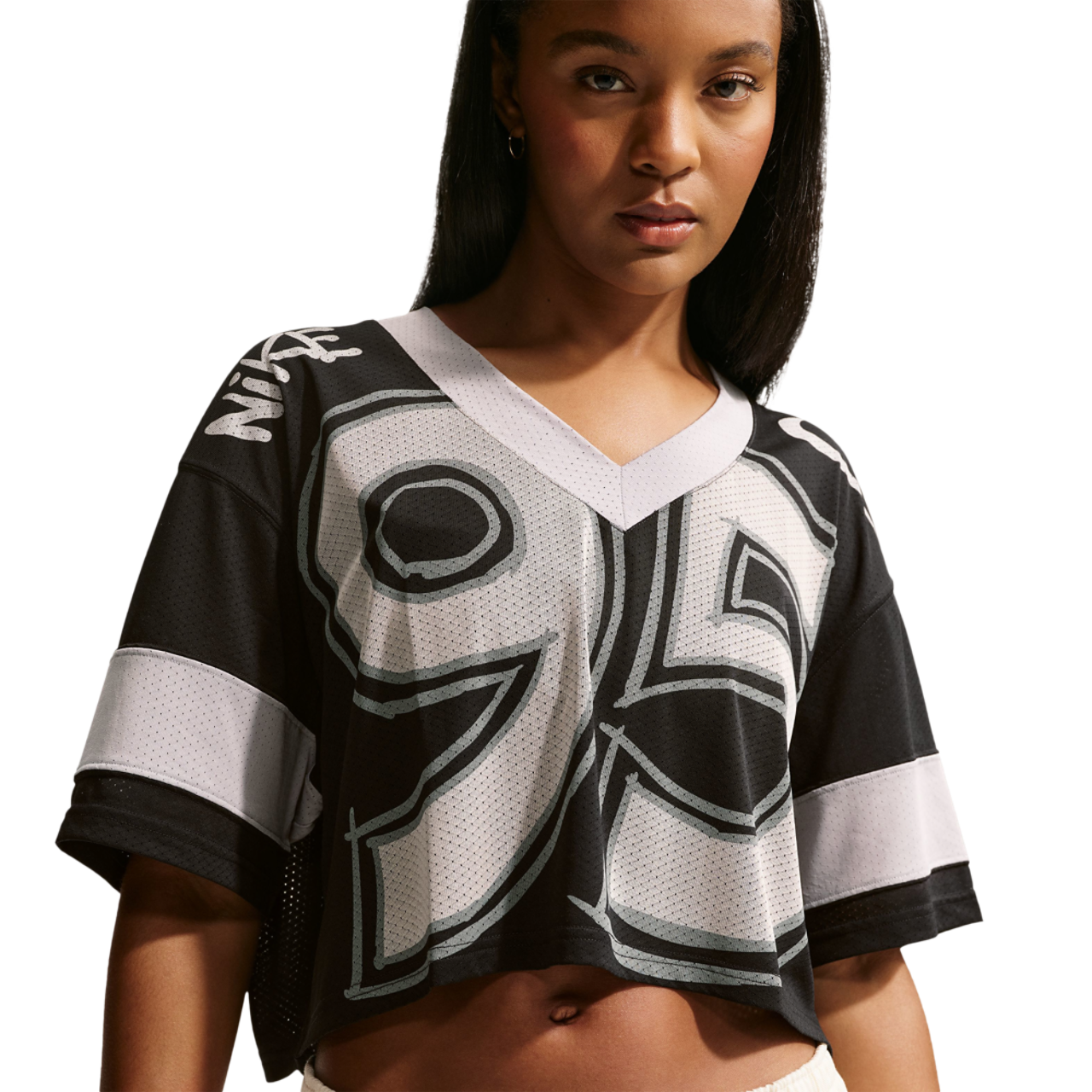 Nike NSW Crop Jersey Image 1 of 3. Tap to open photo gallery.