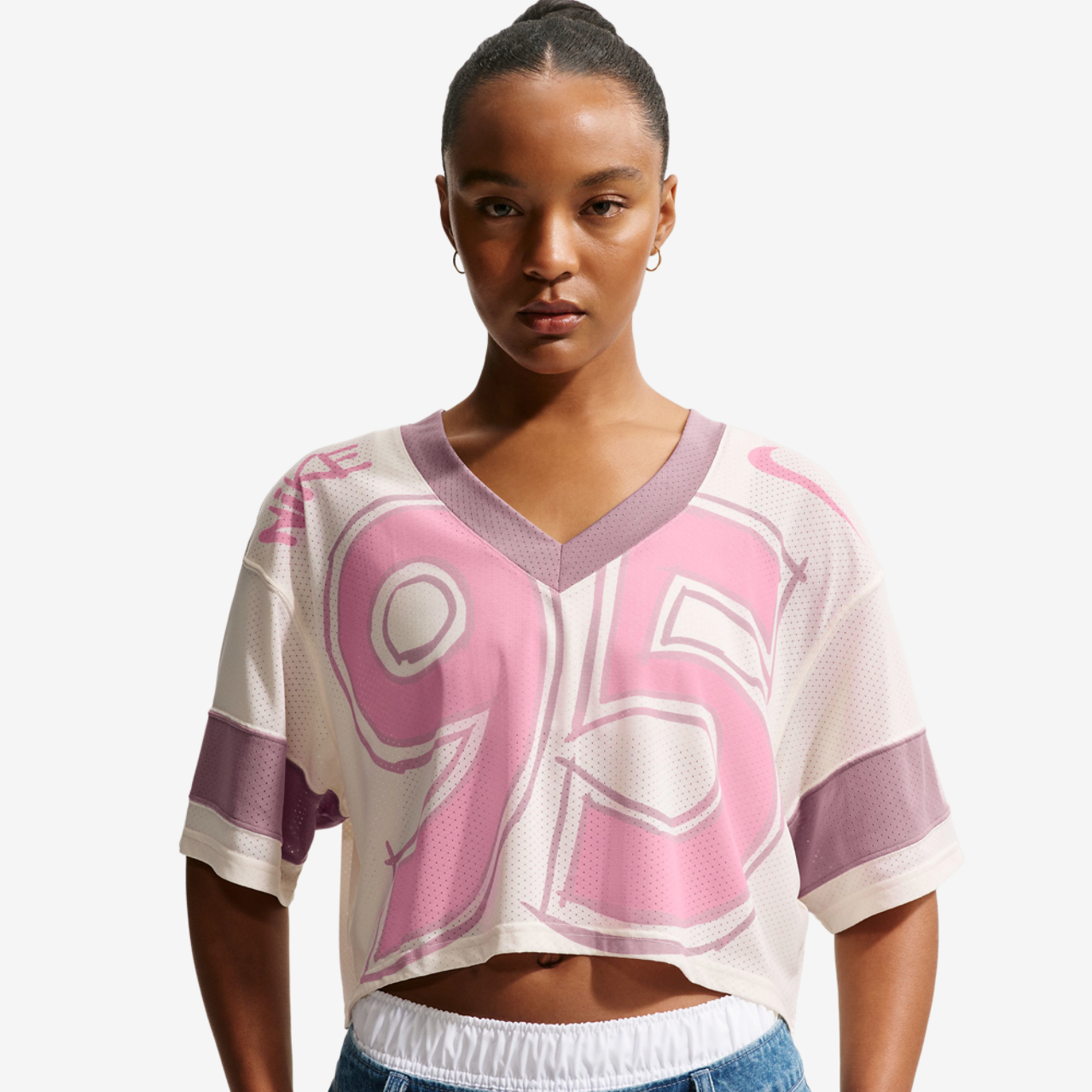 Nike NSW Crop Jersey Image 1 of 3. Tap to open photo gallery.