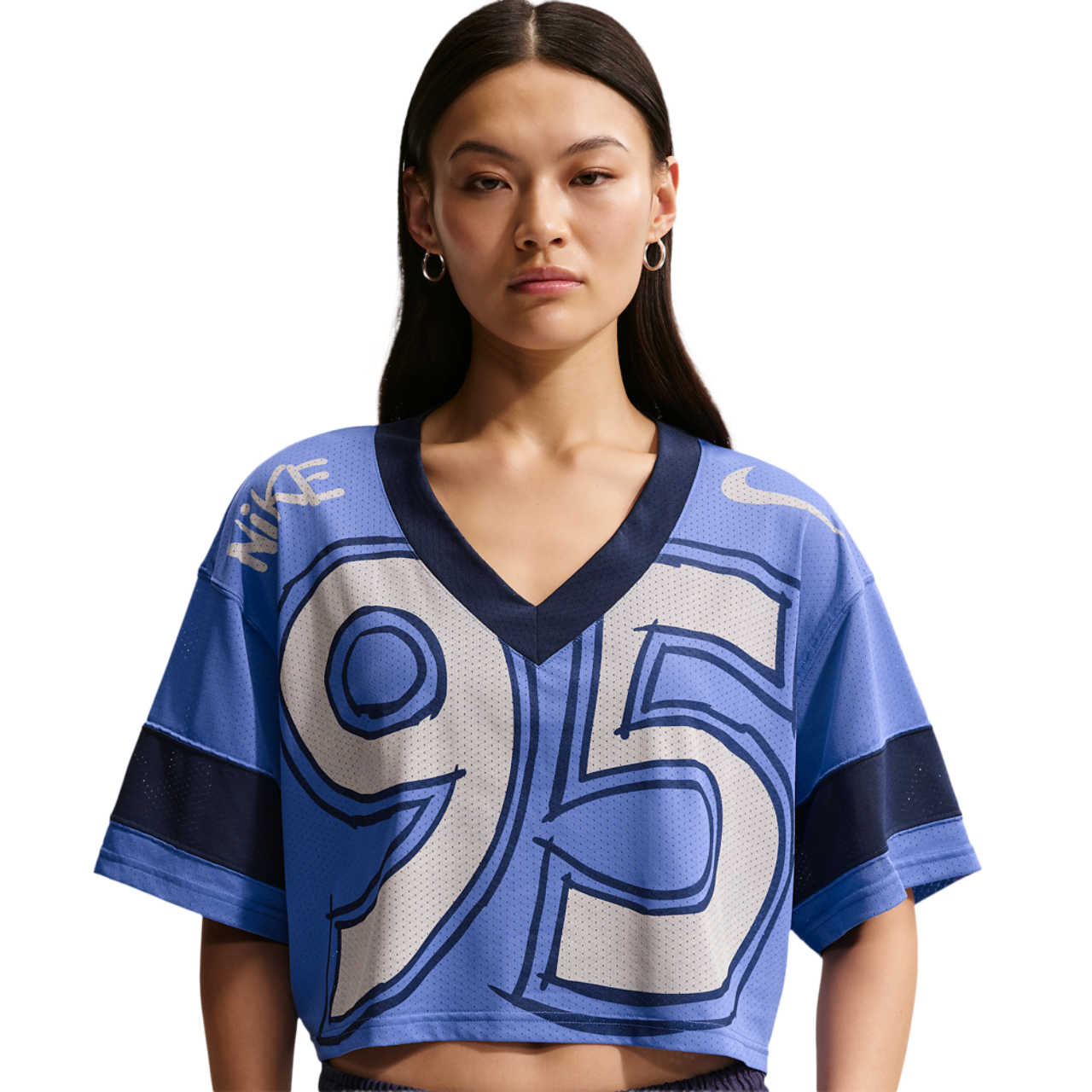 Nike NSW Cropped Jersey Image 1 of 4. Tap to open photo gallery.