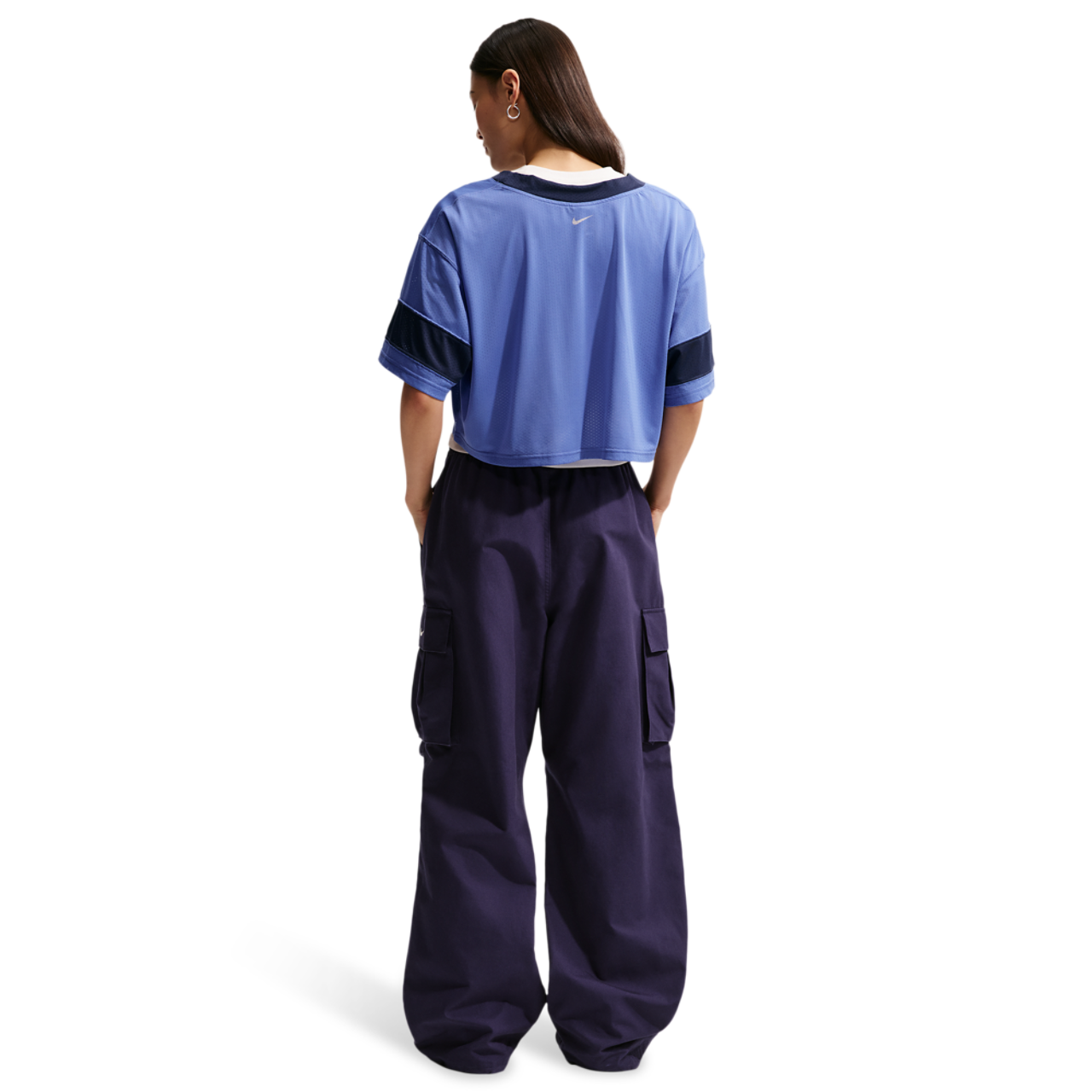 Nike NSW Cropped Jersey Image 4 of 4. Tap to open photo gallery.