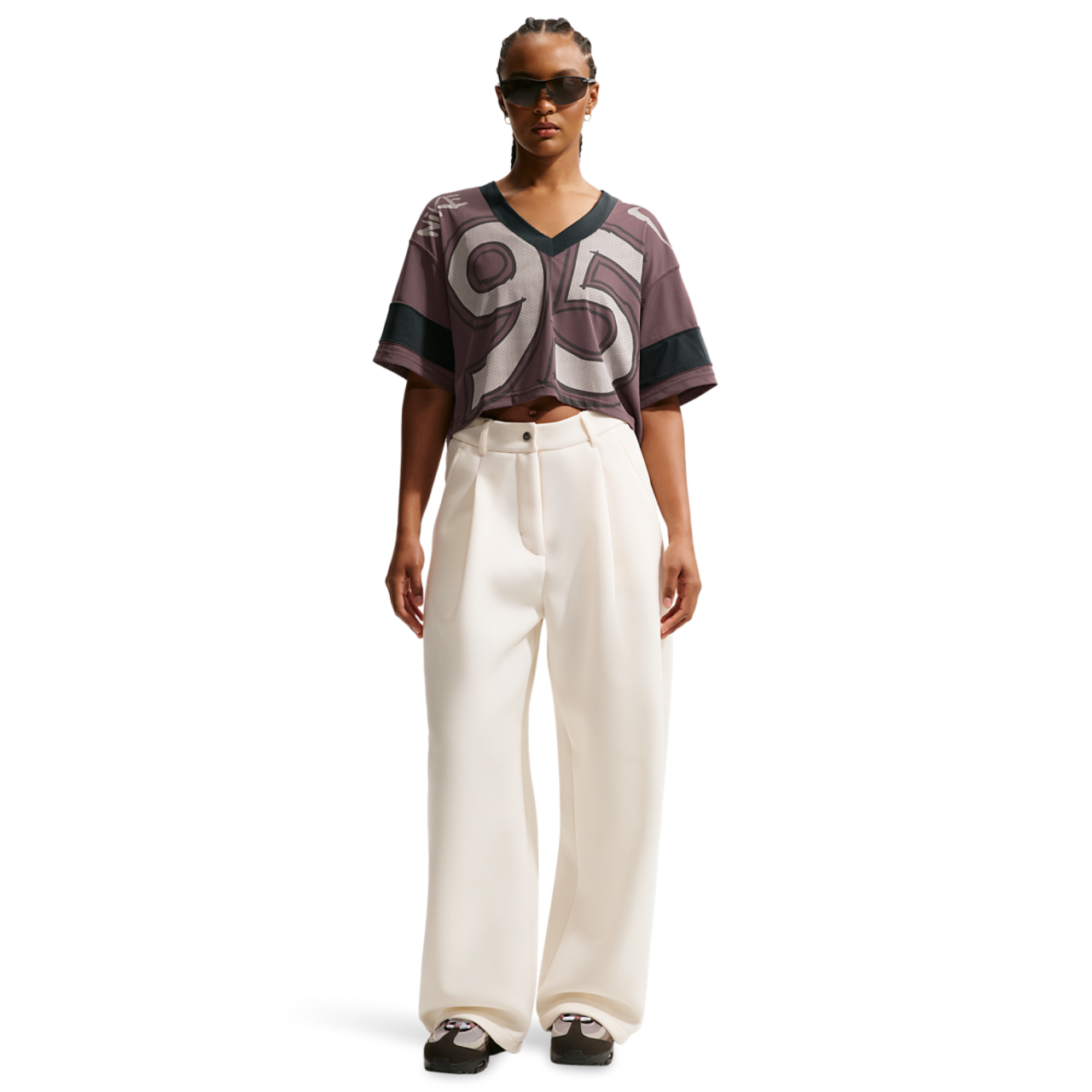 Nike NSW Crop Jersey Image 3 of 4. Tap to open photo gallery.