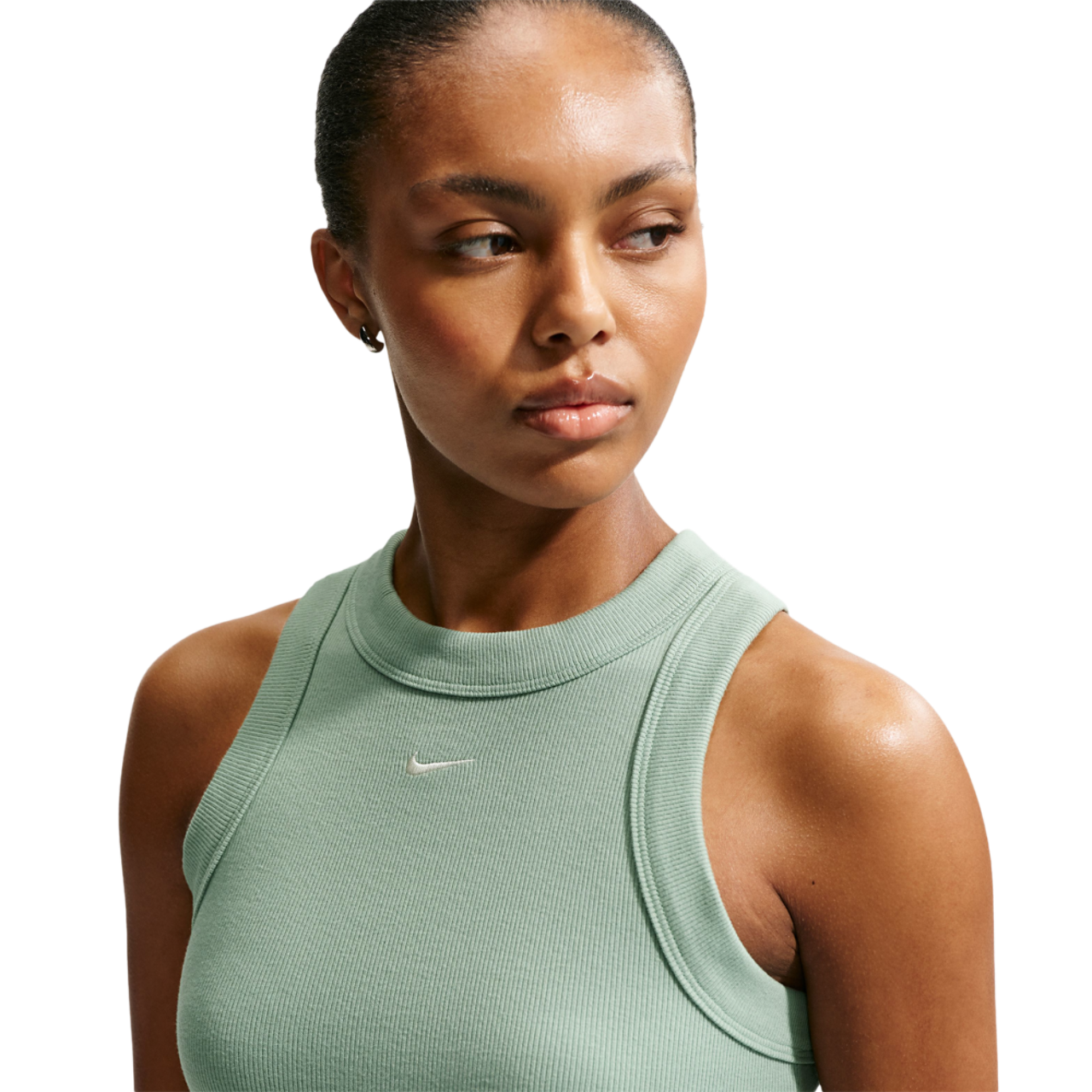 Nike NSW Chill Knit Rib Tank DRS Image 3 of 5. Tap to open photo gallery.