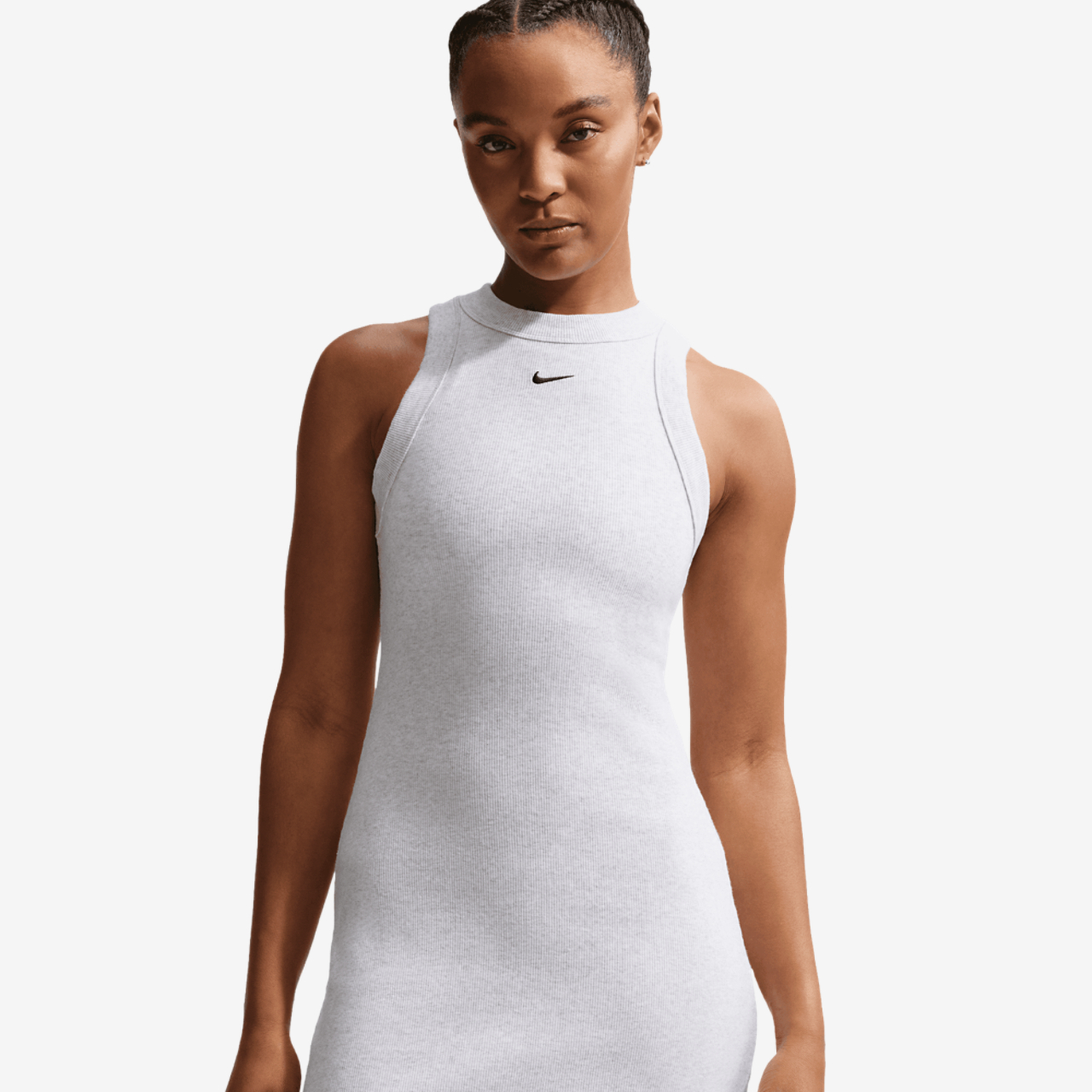 Nike NSW Chill Knit Rib Tank DRS Image 1 of 5. Tap to open photo gallery.