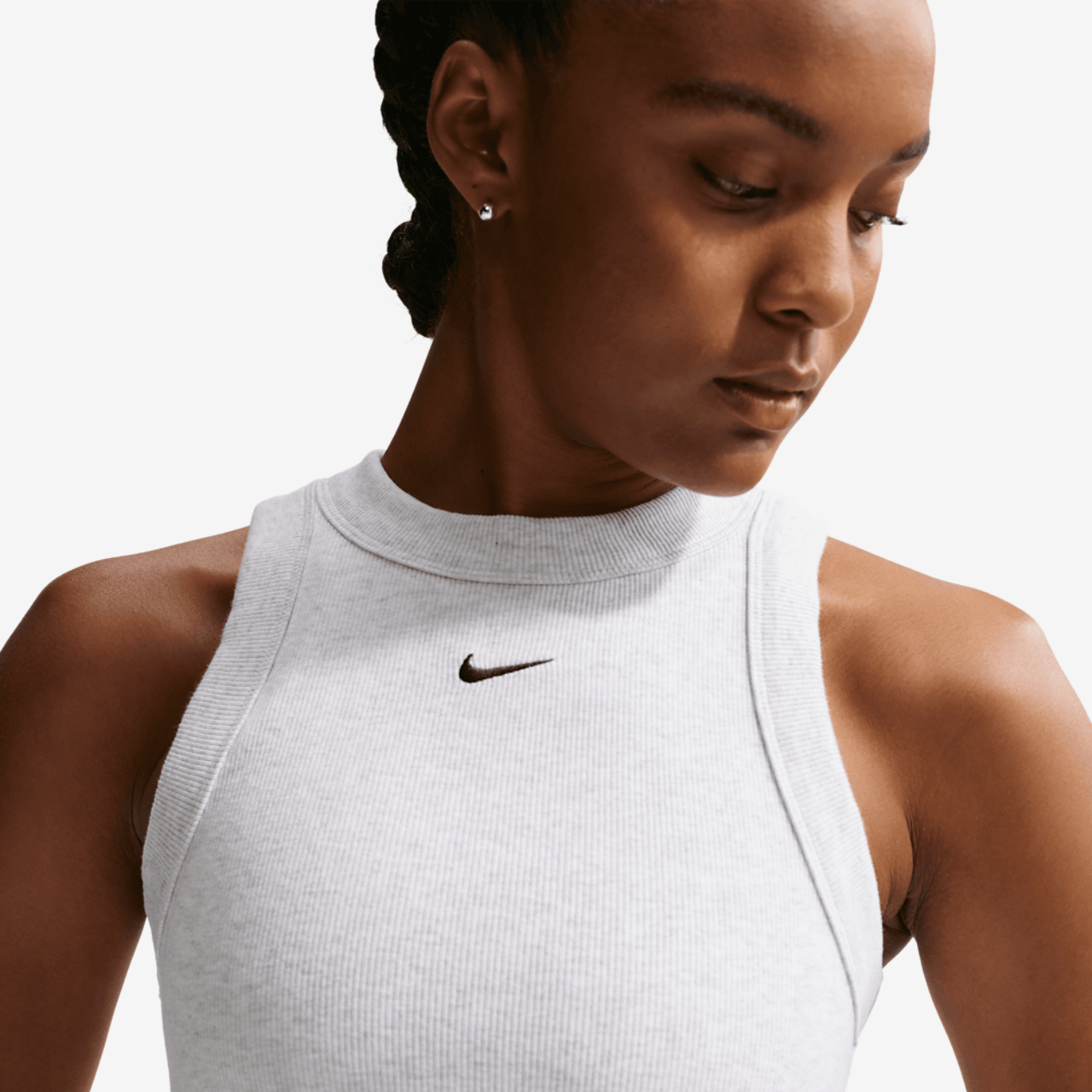 Nike NSW Chill Knit Rib Tank DRS Image 3 of 5. Tap to open photo gallery.