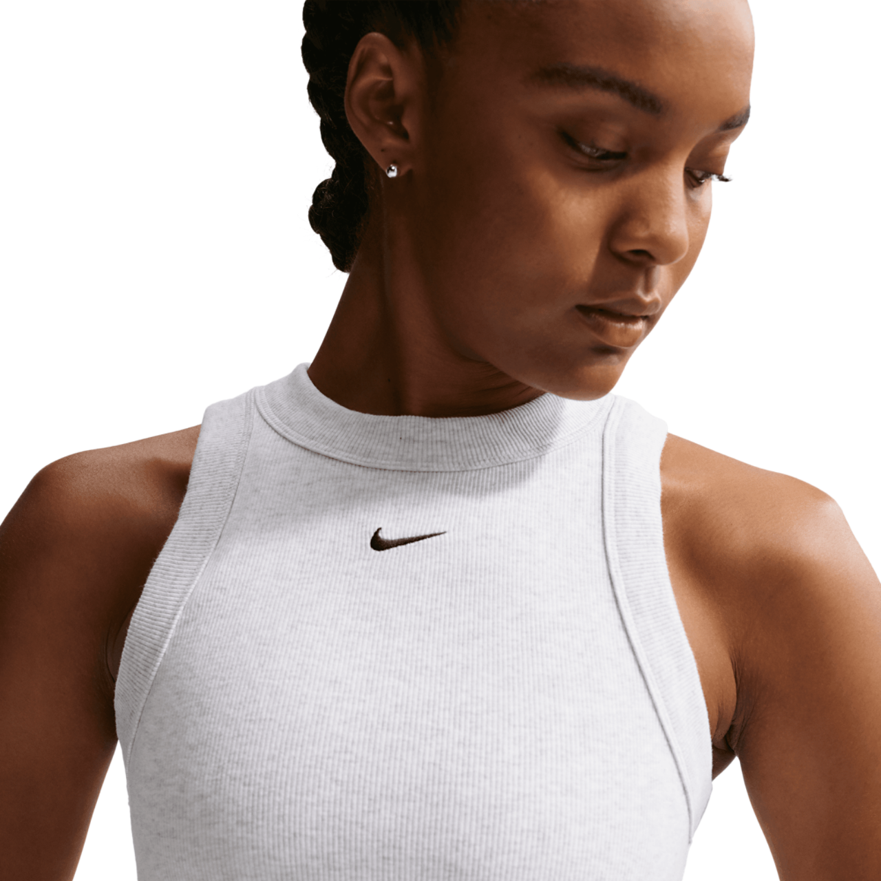 Nike NSW Chill Knit Rib Tank DRS Image 3 of 5. Tap to open photo gallery.