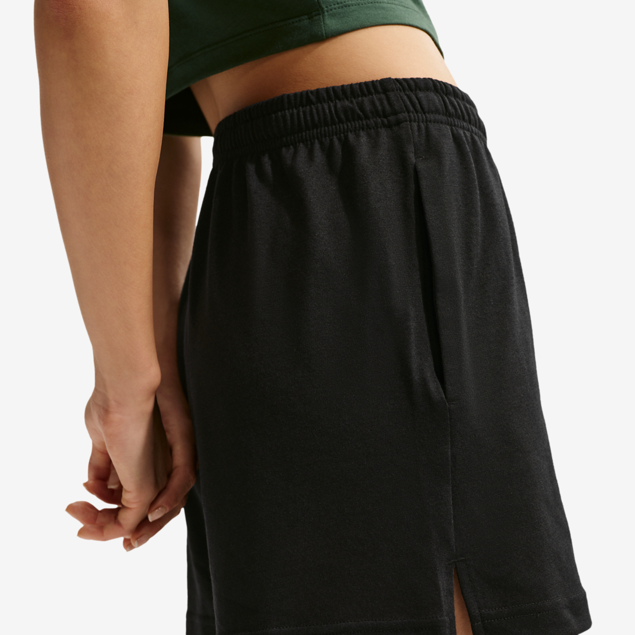 Nike NSW Chill Knit Lightweight Shorts Image 2 of 4. Tap to open photo gallery.