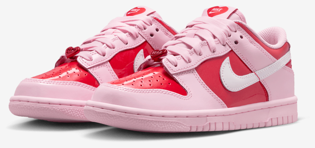 Nike Dunk Low Valentine's Day Image 6 of 9. Tap to open photo gallery.