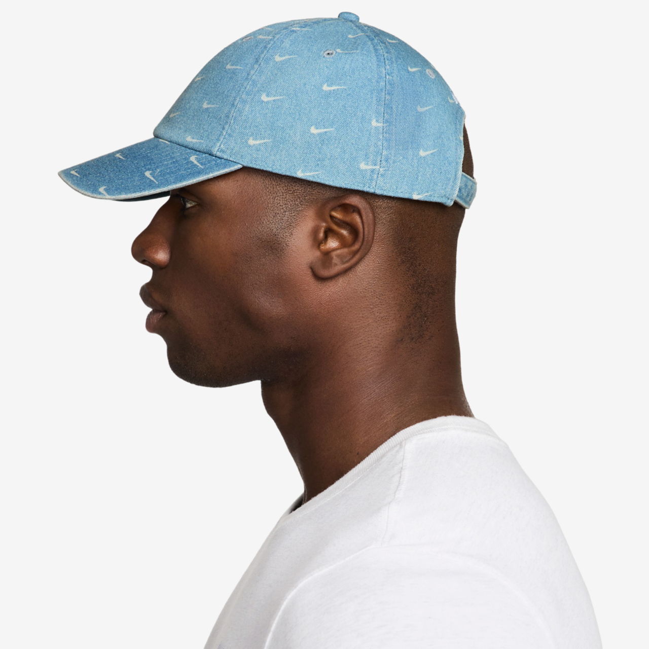 Nike Denim AOP Club Cap Image 3 of 6. Tap to open photo gallery.