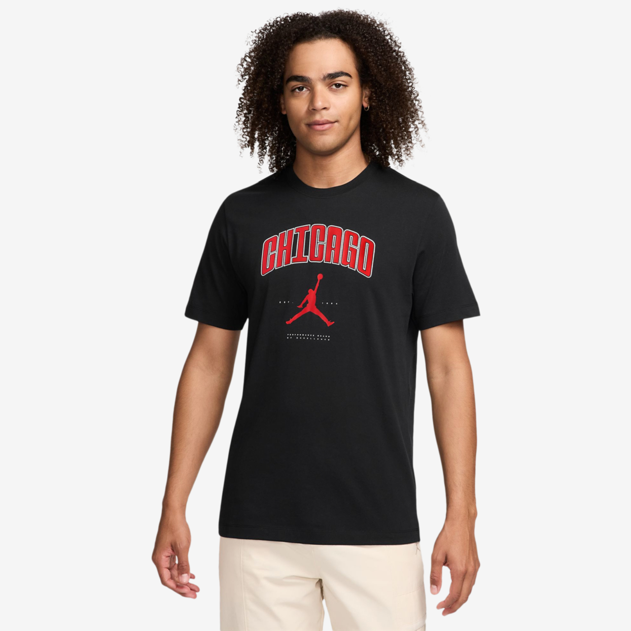Jordan Chicago City LBR Short Sleeve Crew Image 1 of 2. Tap to open photo gallery.
