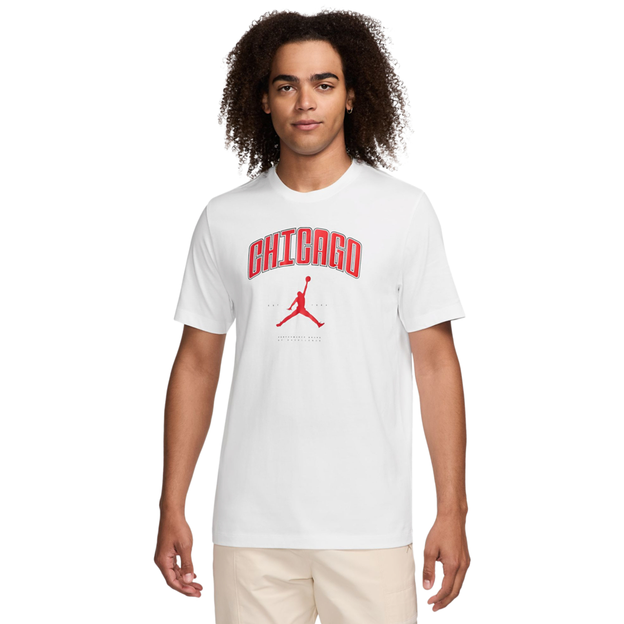 Jordan Chicago City LBR Short Sleeve Crew Image 1 of 2. Tap to open photo gallery.