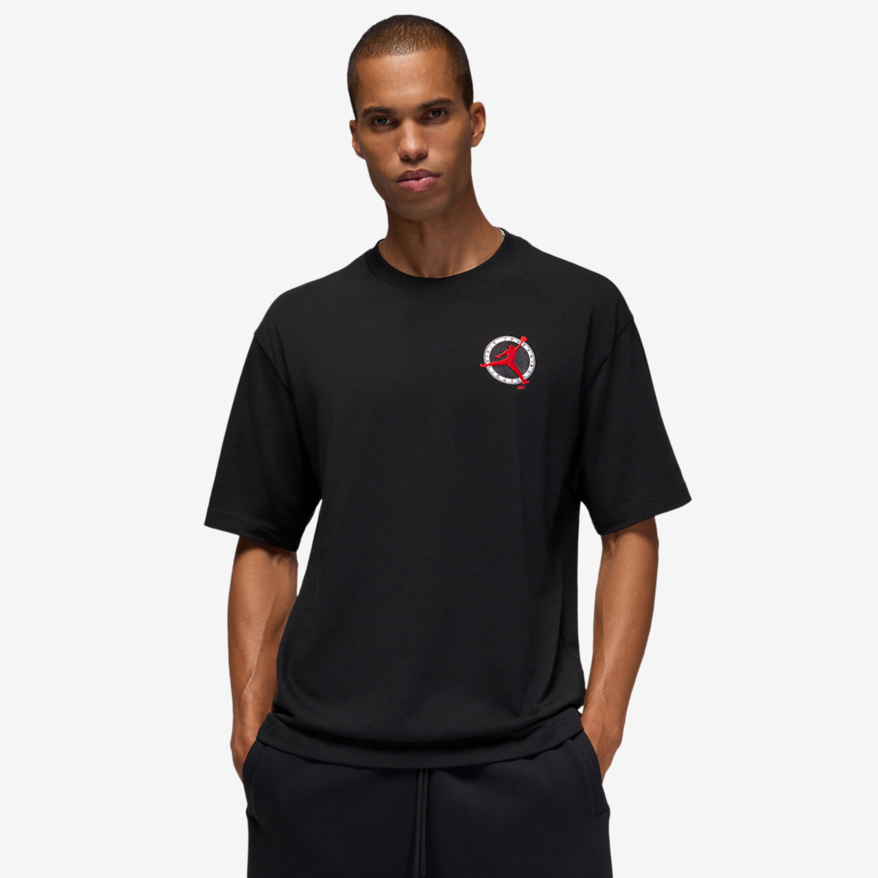Jordan Flight Club LBR Short Sleeve Crew Image 1 of 2. Tap to open photo gallery.