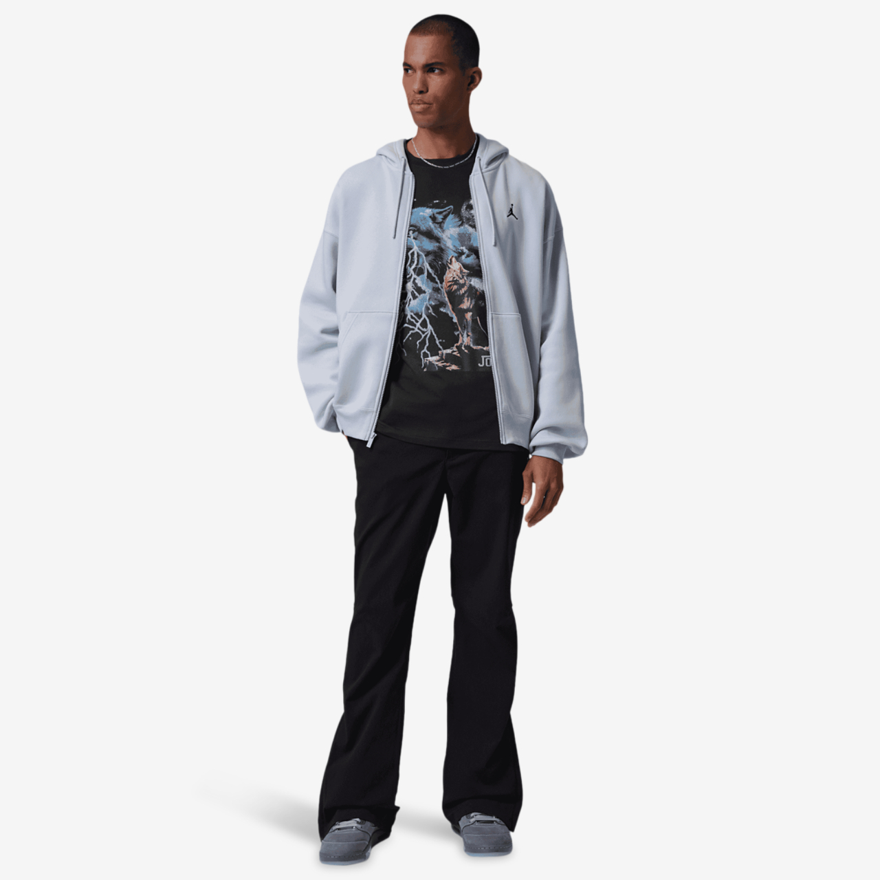 Jordan NC Howl Graphic Short Sleeve Crew Image 6 of 6. Tap to open photo gallery.