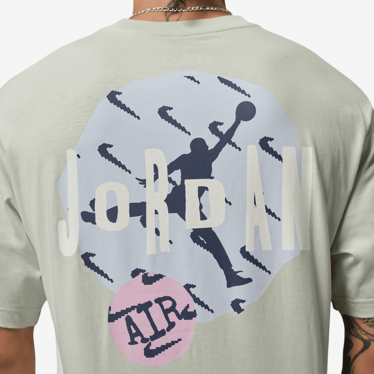 Jordan Stamp Graphic Short Sleeve Crew Image 4 of 5. Tap to open photo gallery.
