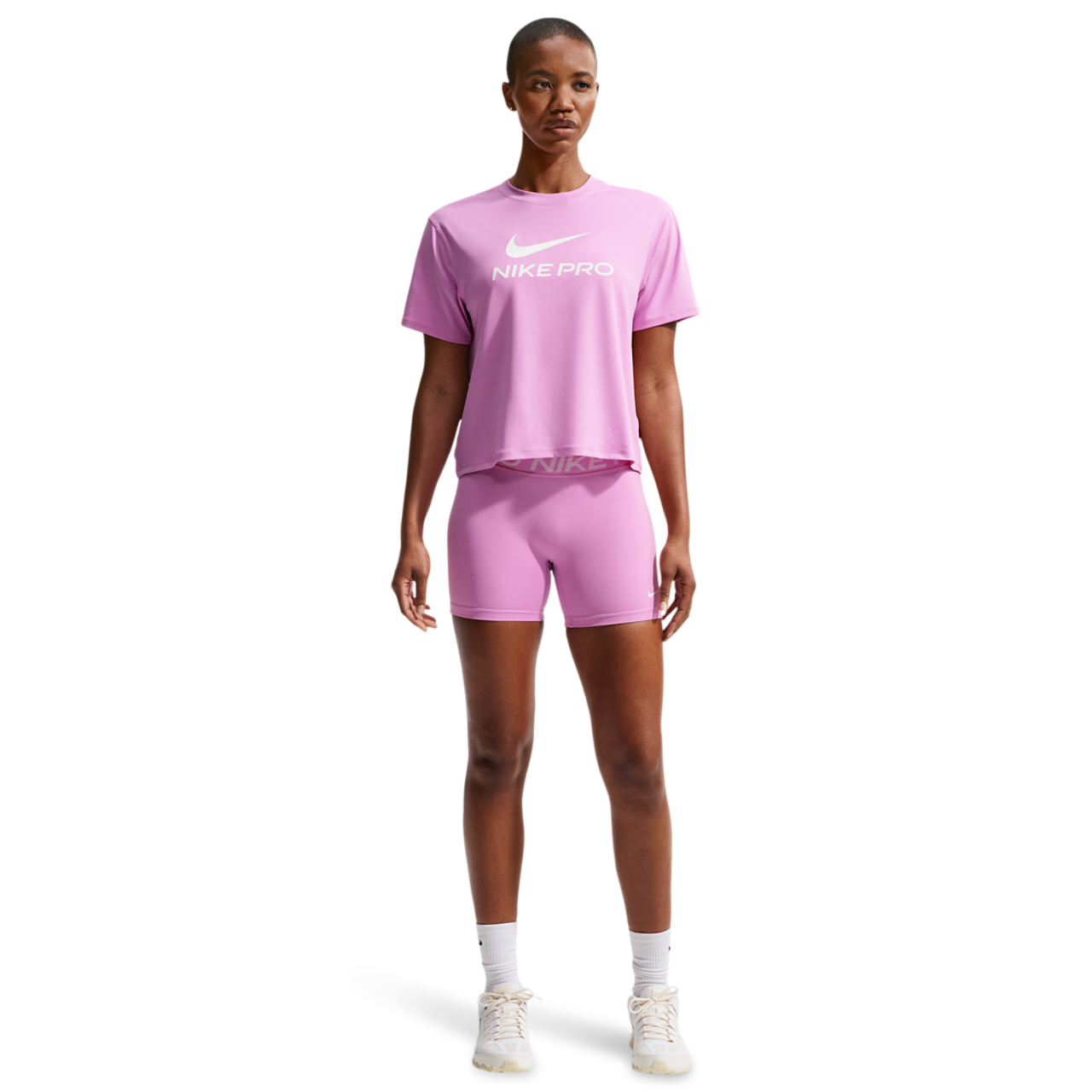 Nike Pro Drifit 365 SS Loose Top Image 3 of 4. Tap to open photo gallery.
