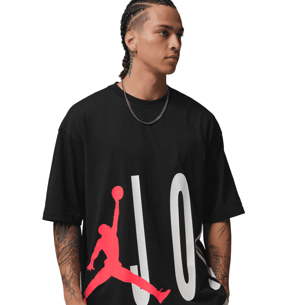 Jordan Torso Stretch Oversized Short Sleeve Crew Image 1 of 5. Tap to open photo gallery.