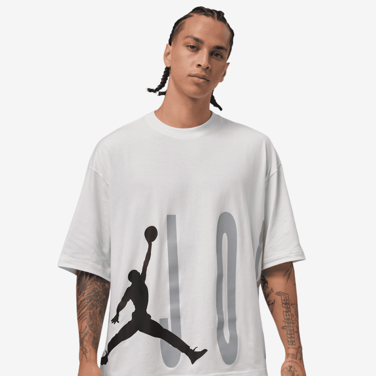 Jordan Torso Stretch Oversized Short Sleeve Crew Image 1 of 5. Tap to open photo gallery.