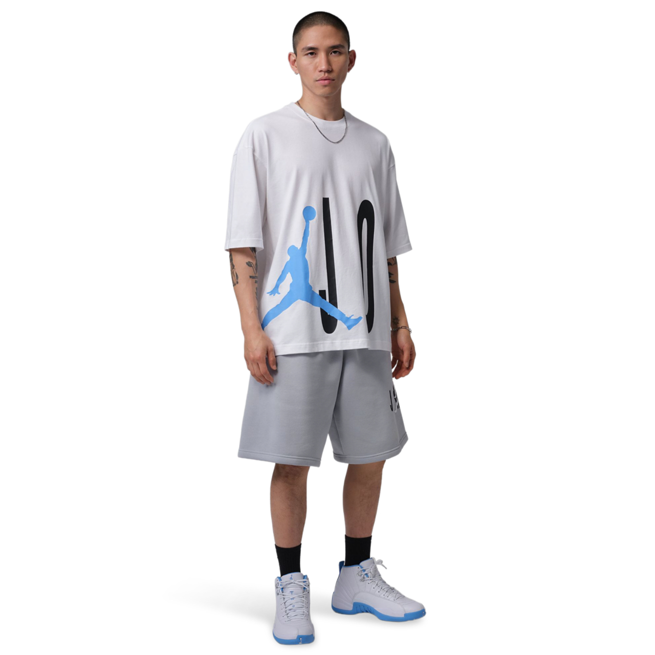 Jordan Torso Stretch Oversized Short Sleeve Crew Image 4 of 4. Tap to open photo gallery.