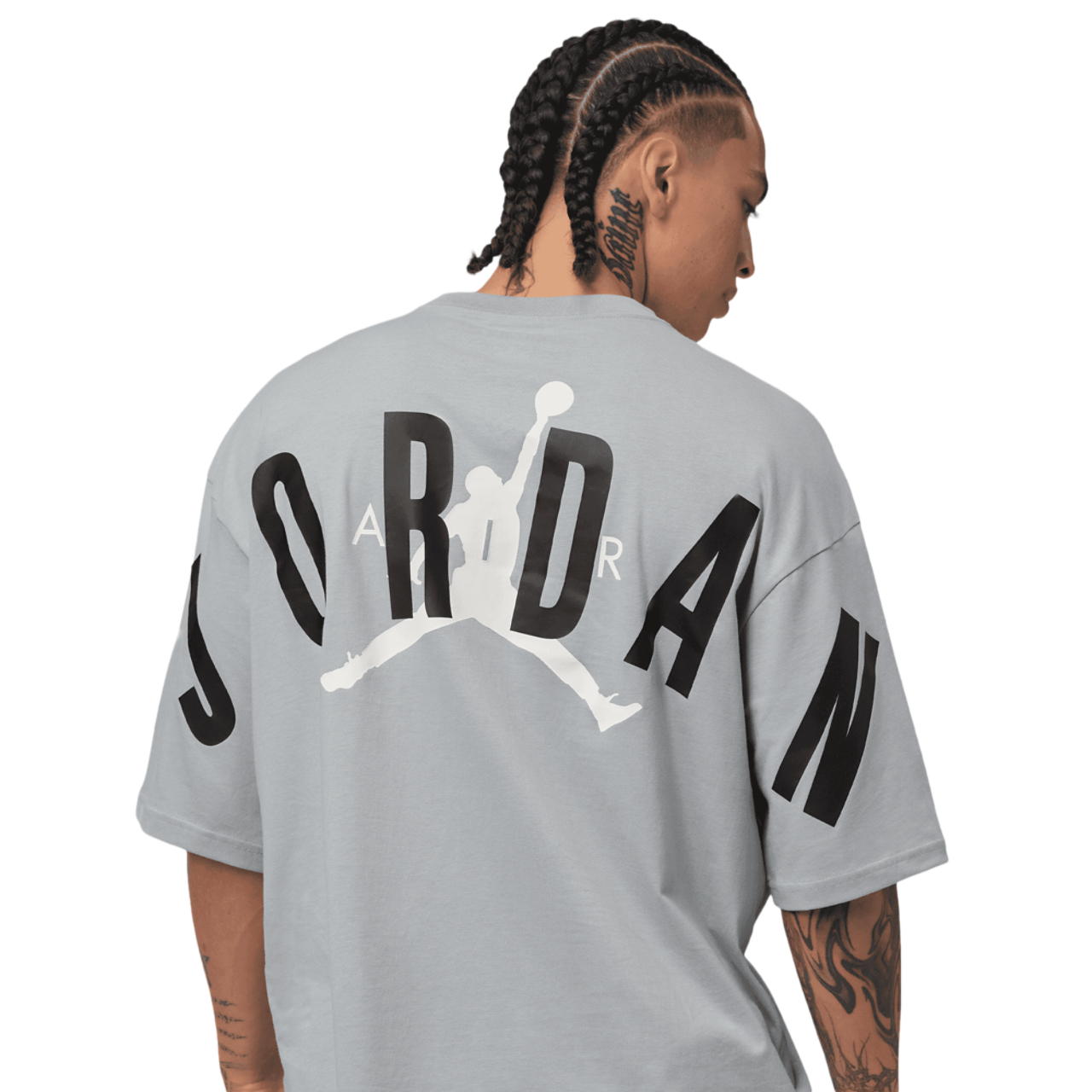 Jordan Back Stretch Oversized Short Sleeve Crew Image 2 of 5. Tap to open photo gallery.