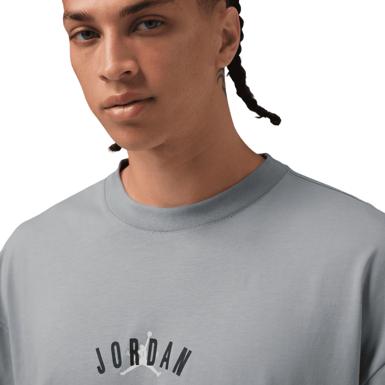 Jordan Back Stretch Oversized Short Sleeve Crew Image 3 of 5. Tap to open photo gallery.