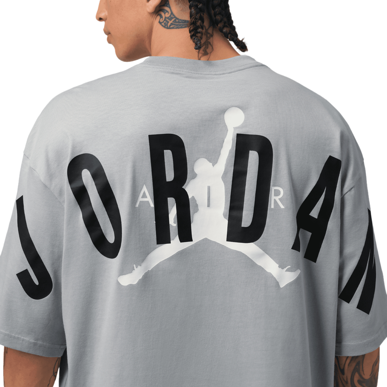 Jordan Back Stretch Oversized Short Sleeve Crew Image 4 of 5. Tap to open photo gallery.