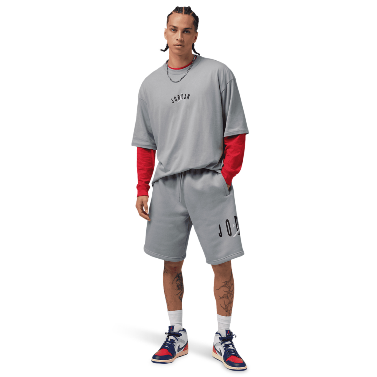 Jordan Back Stretch Oversized Short Sleeve Crew Image 5 of 5. Tap to open photo gallery.
