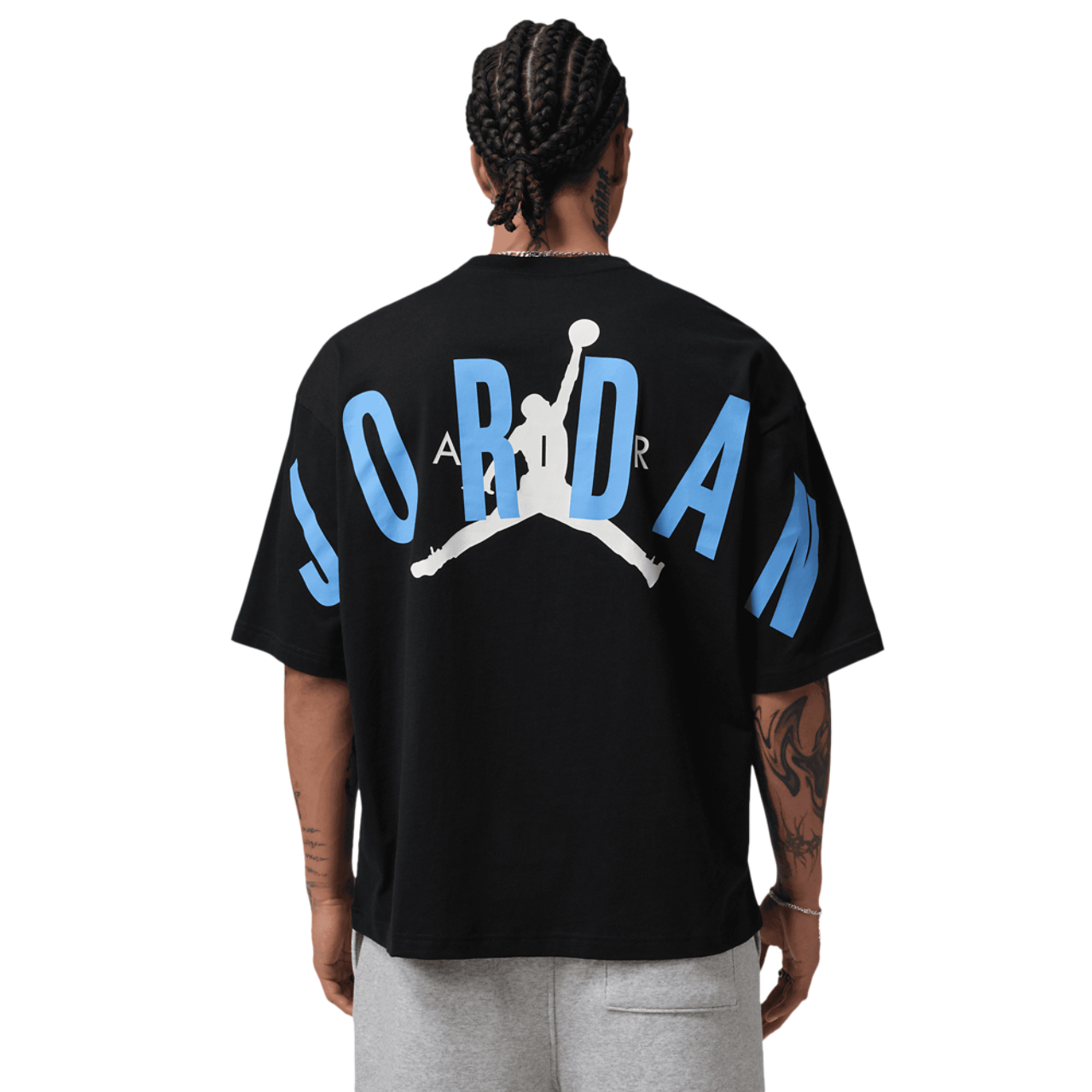 Jordan Back Stretch Oversized Short Sleeve Crew Image 2 of 5. Tap to open photo gallery.