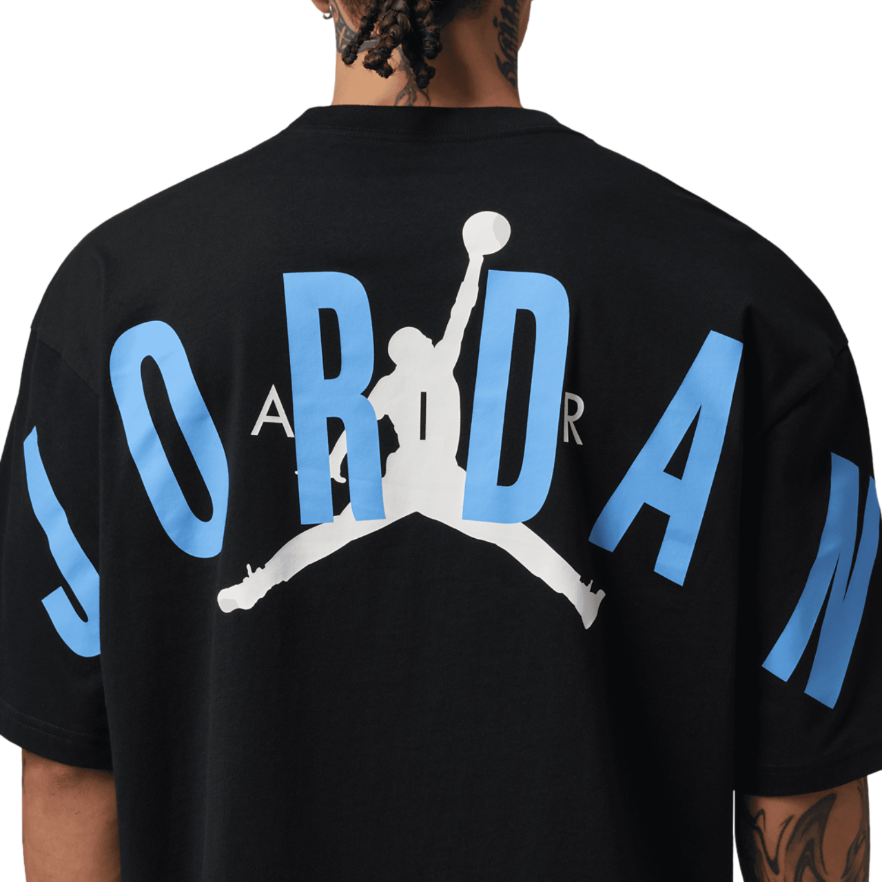 Jordan Back Stretch Oversized Short Sleeve Crew Image 4 of 5. Tap to open photo gallery.