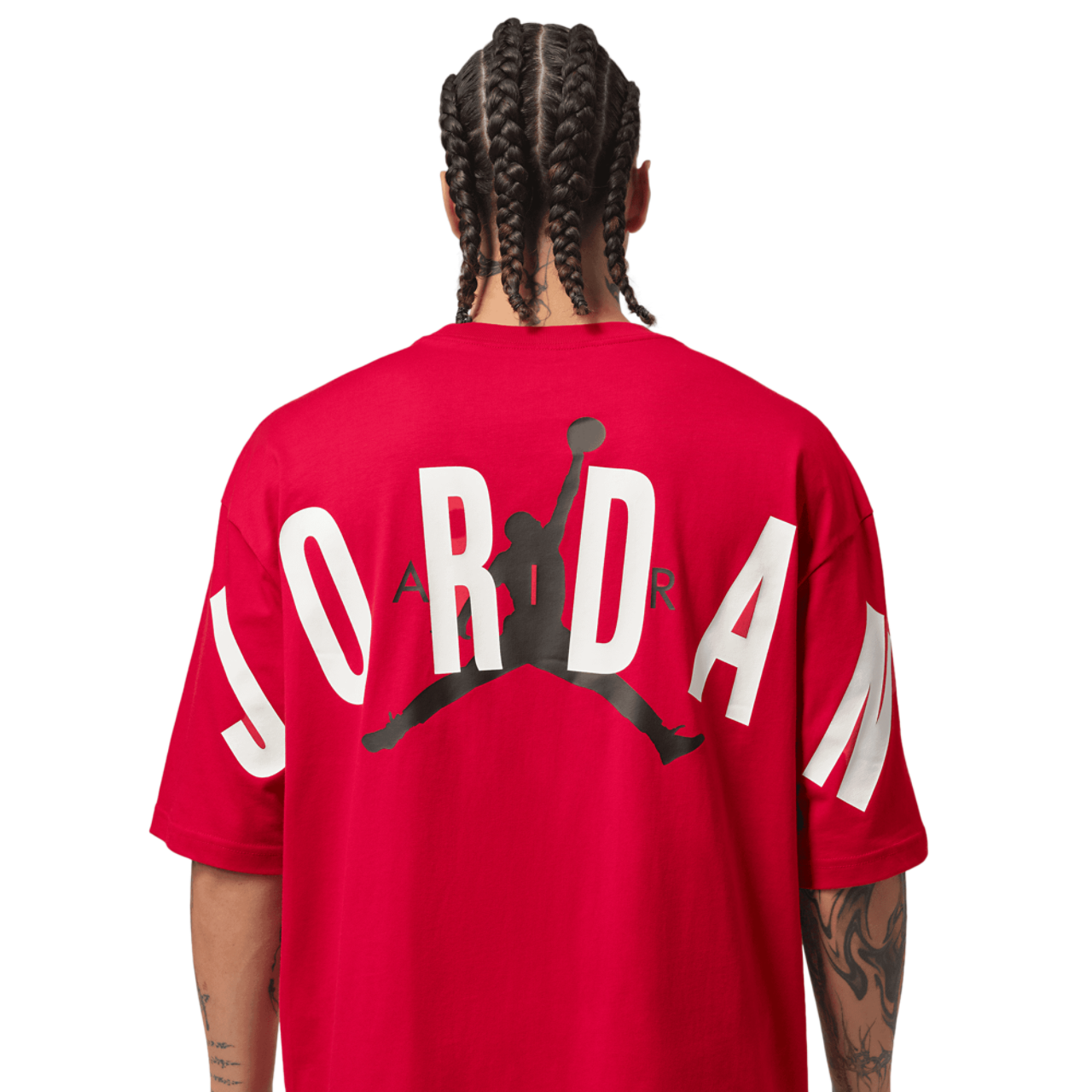 Jordan Back Stretch Oversized Short Sleeve Crew Image 2 of 5. Tap to open photo gallery.
