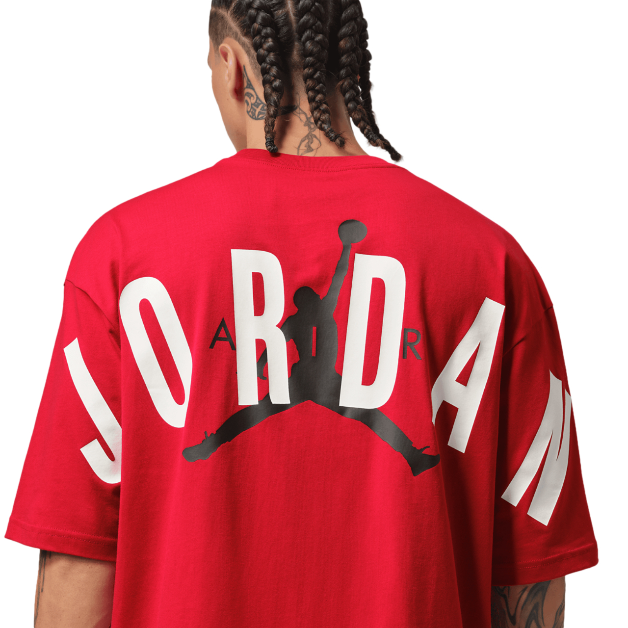Jordan Back Stretch Oversized Short Sleeve Crew Image 4 of 5. Tap to open photo gallery.