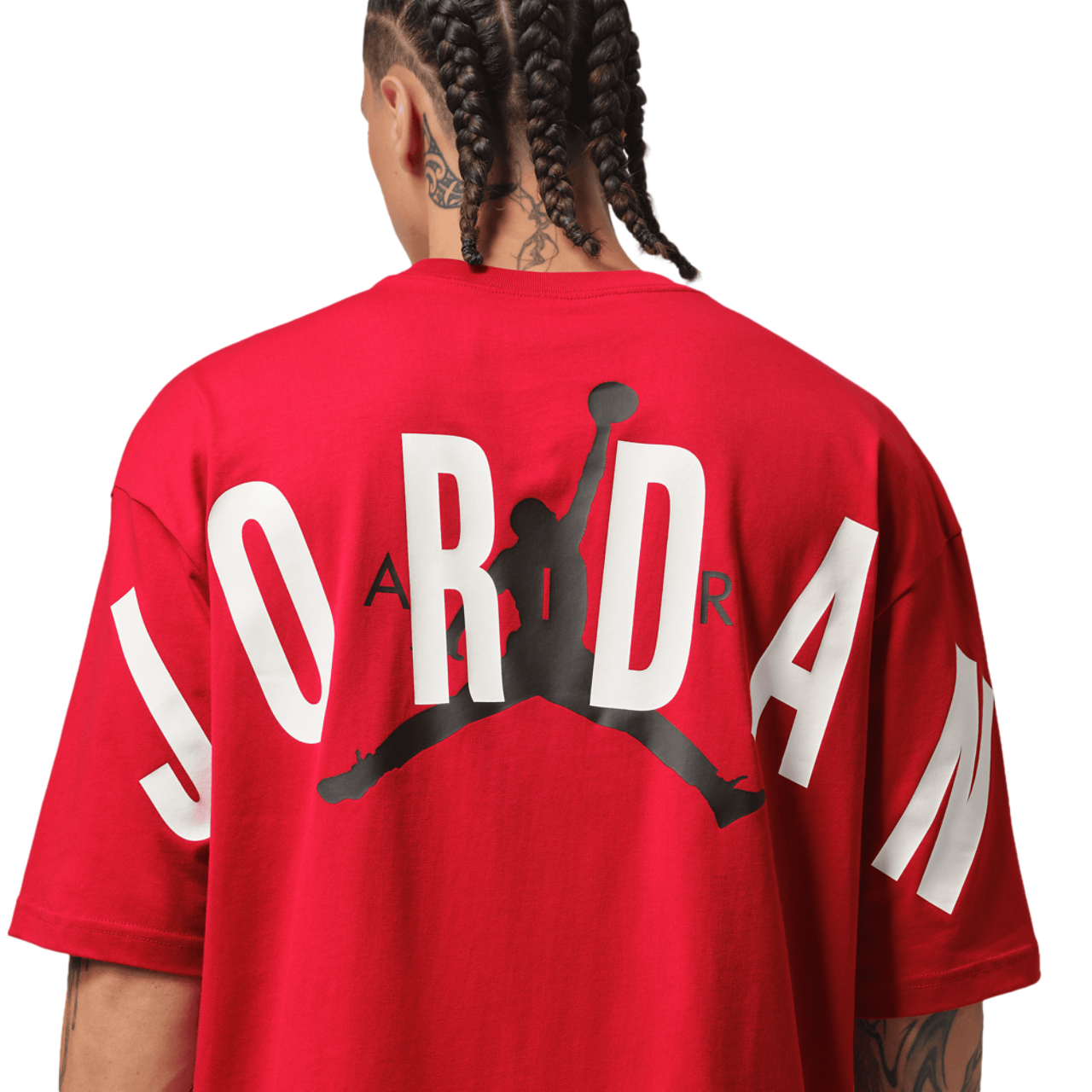 Jordan Back Stretch Oversized Short Sleeve Crew Image 4 of 5. Tap to open photo gallery.