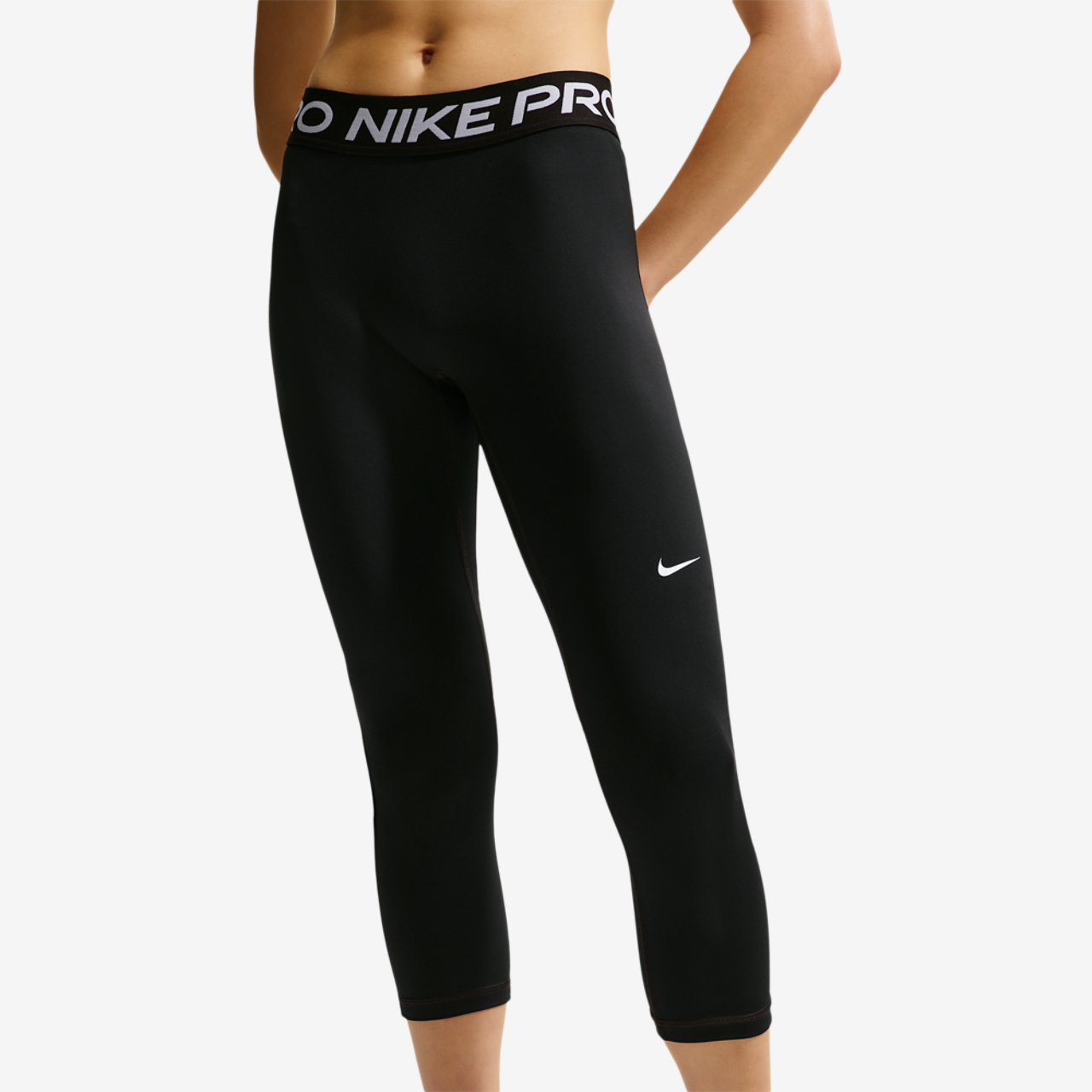 Nike Pro Drifit 365 MidRise Crop Tight Image 1 of 4. Tap to open photo gallery.