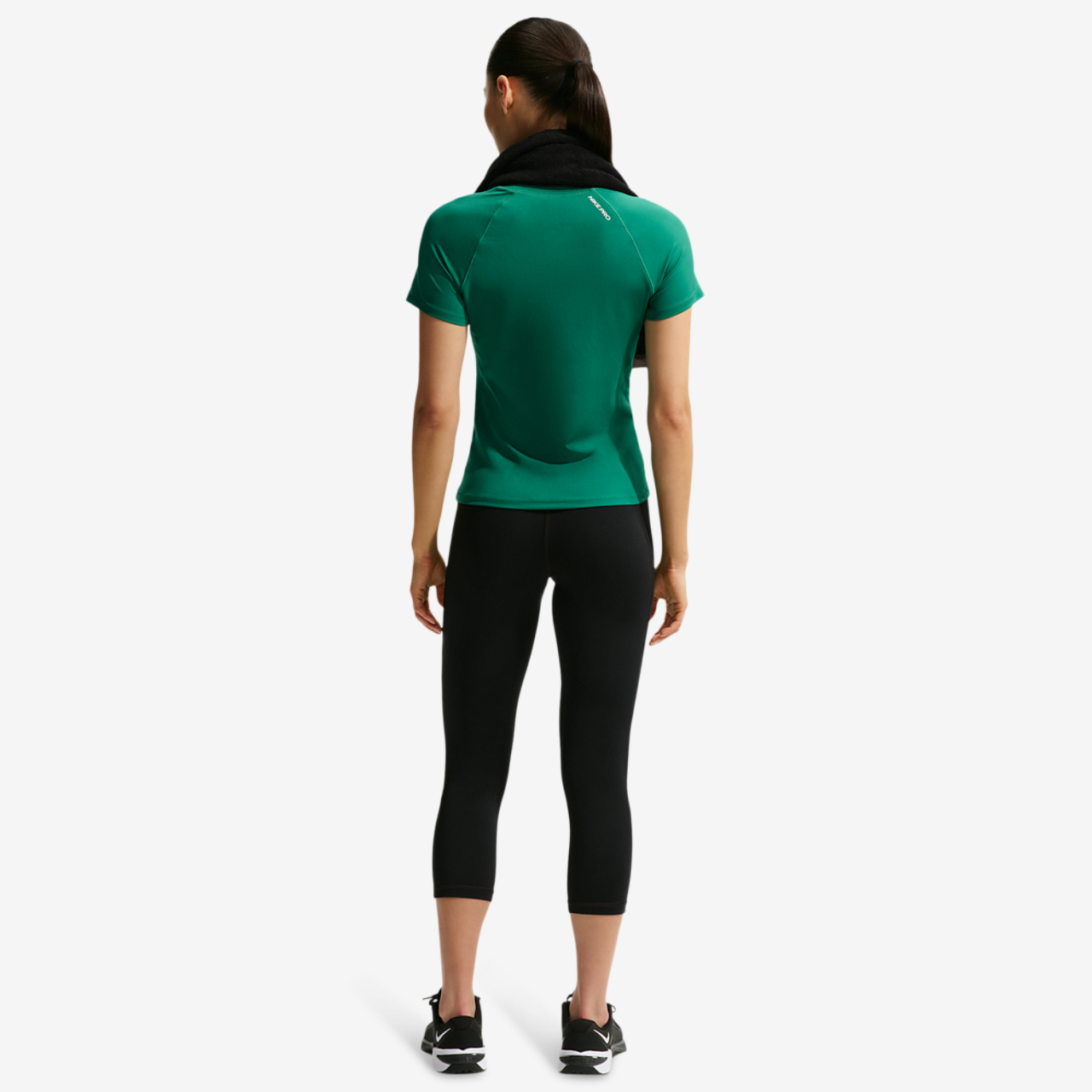 Nike Pro Drifit 365 MidRise Crop Tight Image 4 of 4. Tap to open photo gallery.