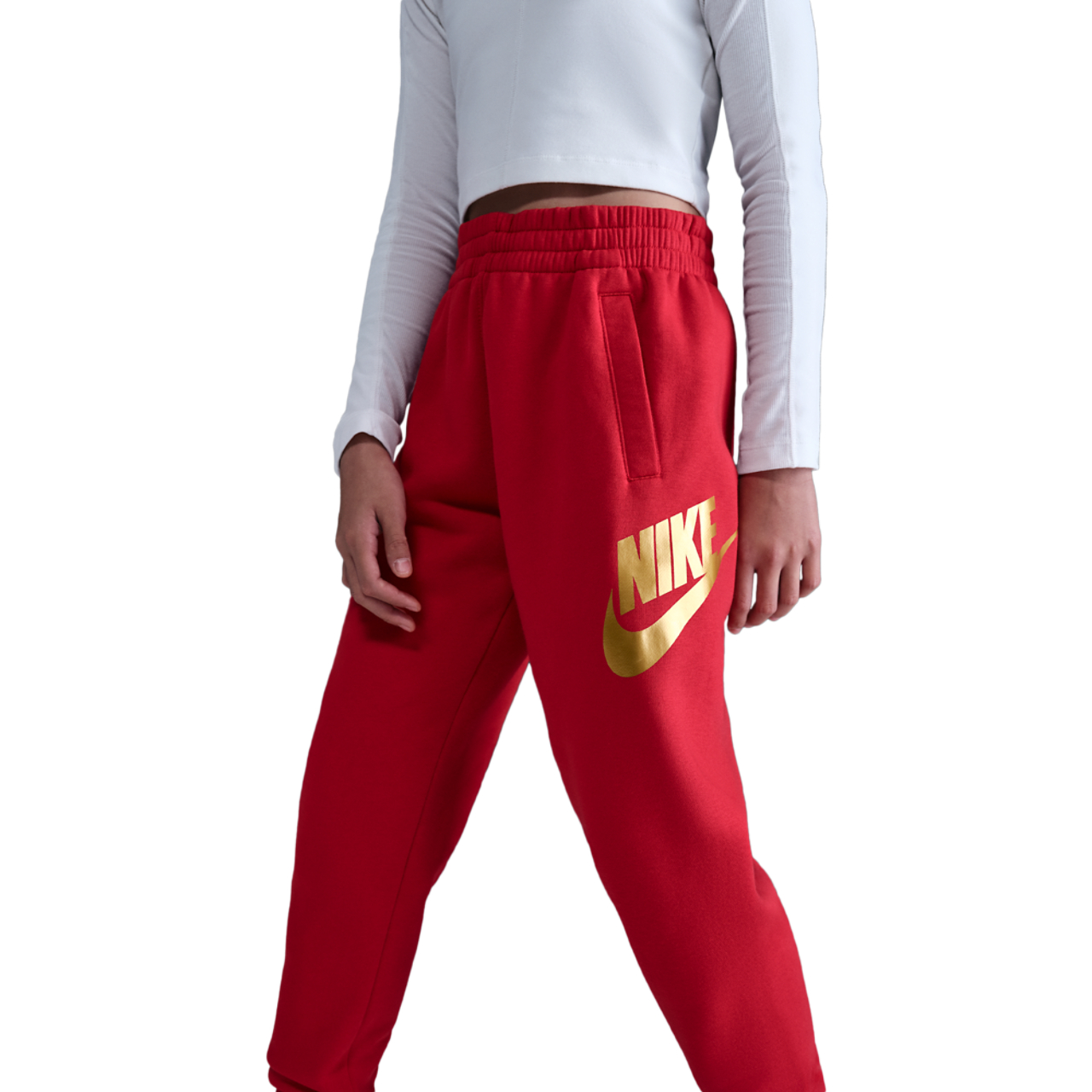 Nike NSW Club HBR Fleece Joggers Image 2 of 4. Tap to open photo gallery.