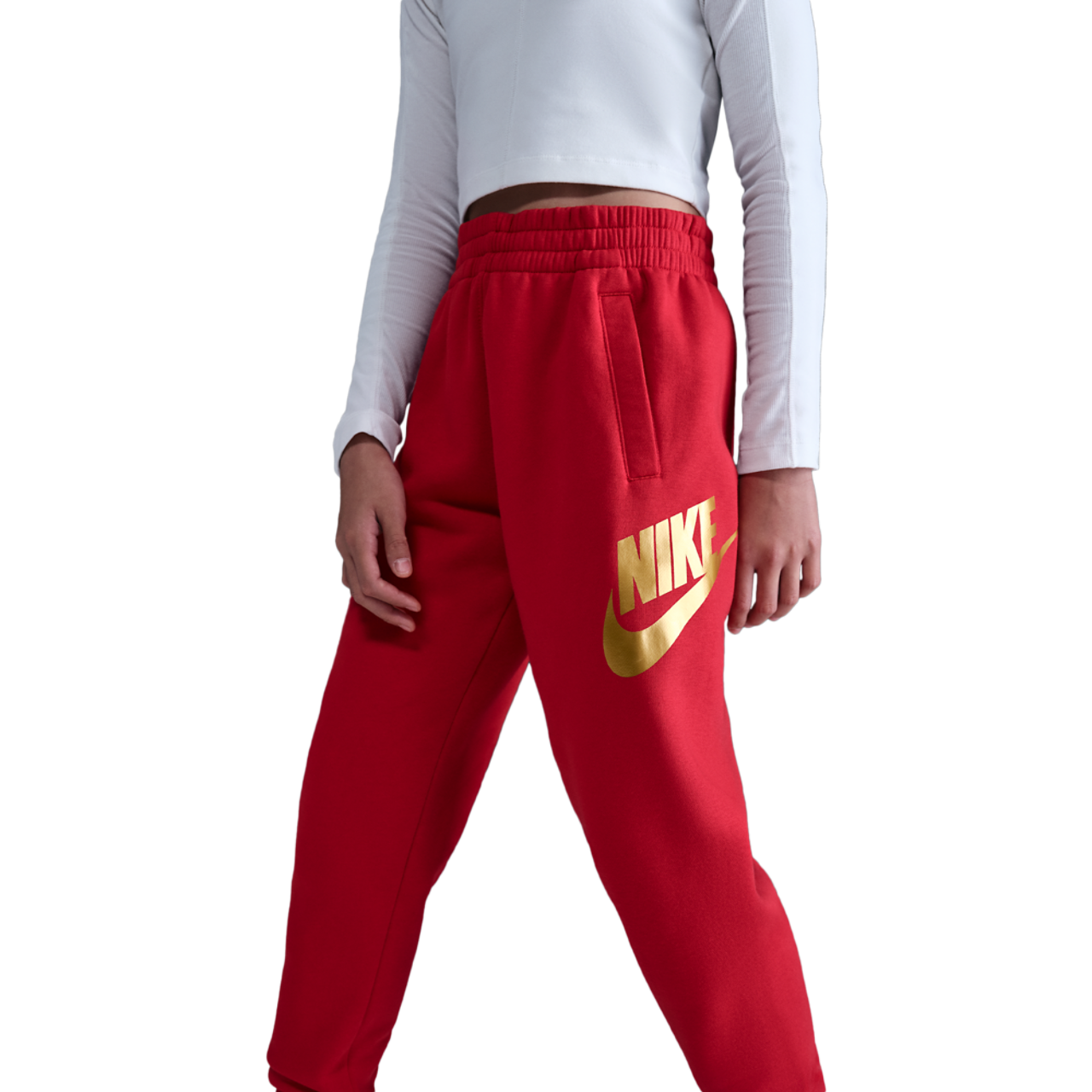 Nike NSW Club HBR Fleece Joggers Image 2 of 4. Tap to open photo gallery.