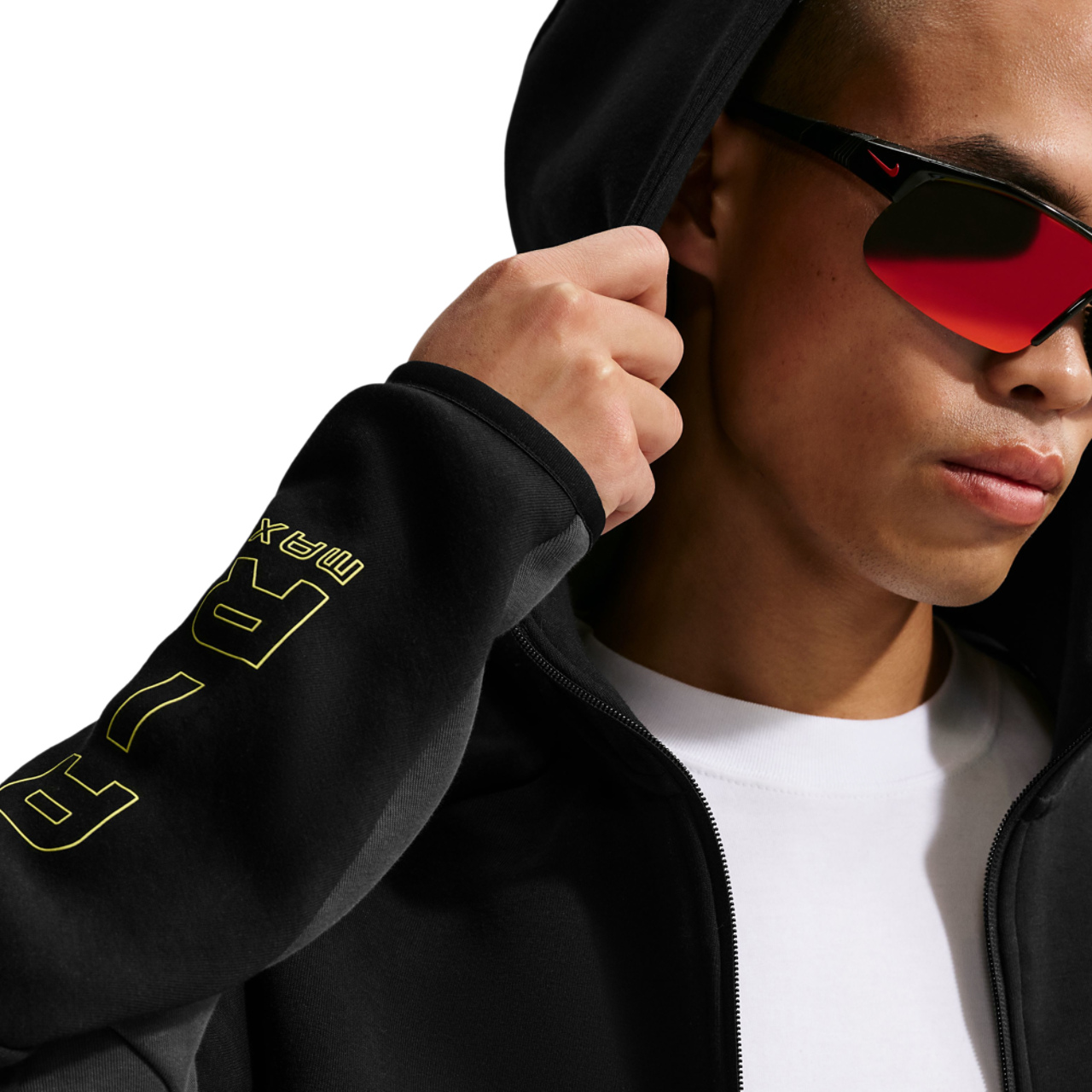 Nike Tech Fleece Windrunner Full-Zip Jacket AM Day Image 4 of 4. Tap to open photo gallery.