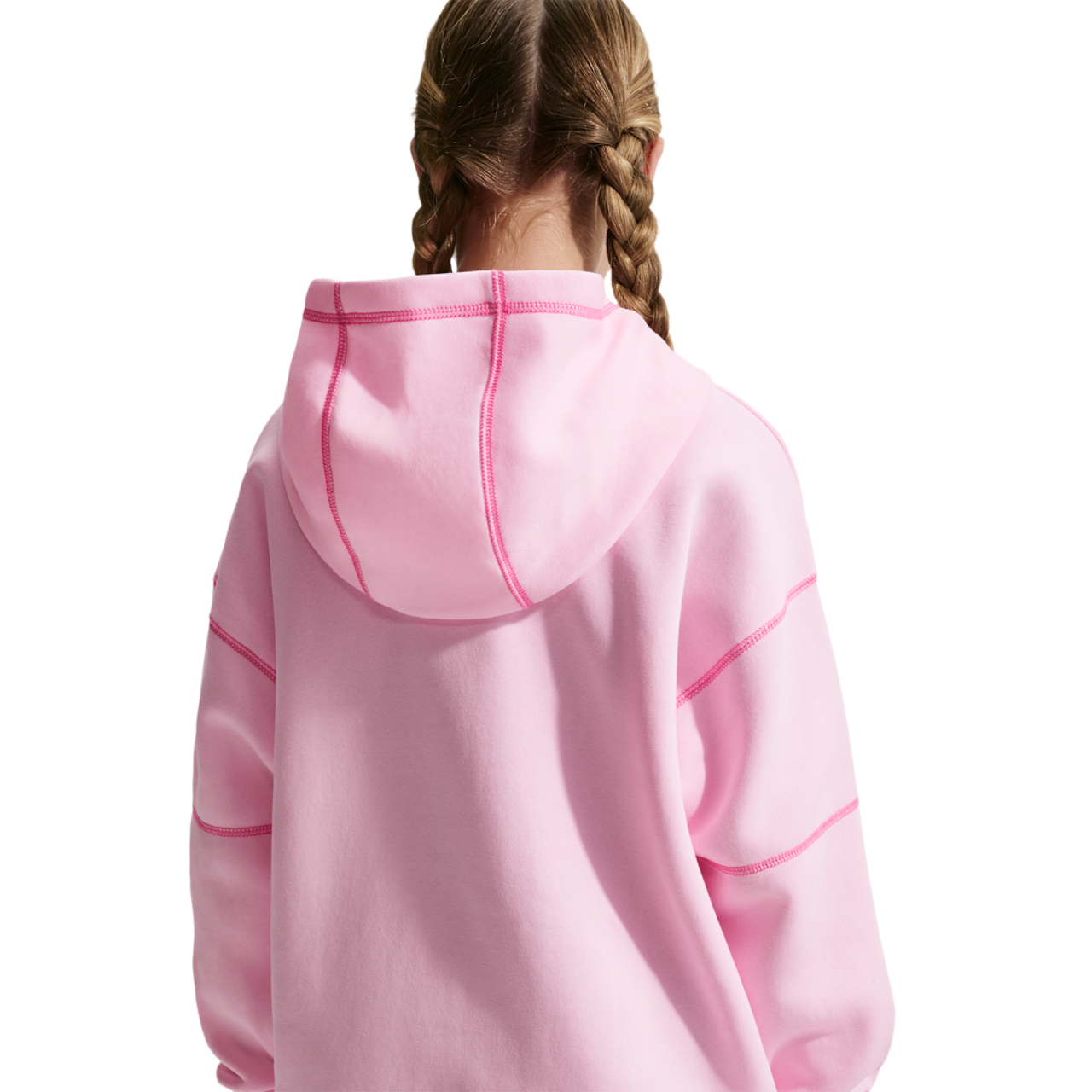 Nike NSW Club Fleece OS Pullover Hoodie Image 2 of 4. Tap to open photo gallery.