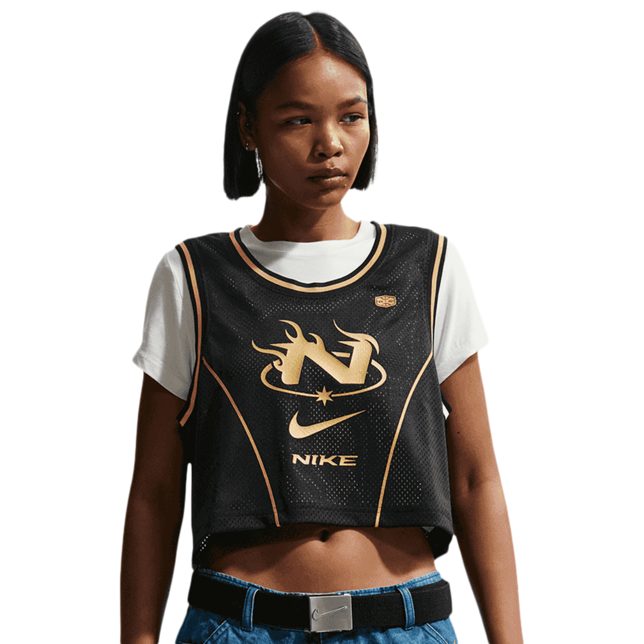Nike NSW Mid Crop Swoosh Jersey - Women's | Foot Locker